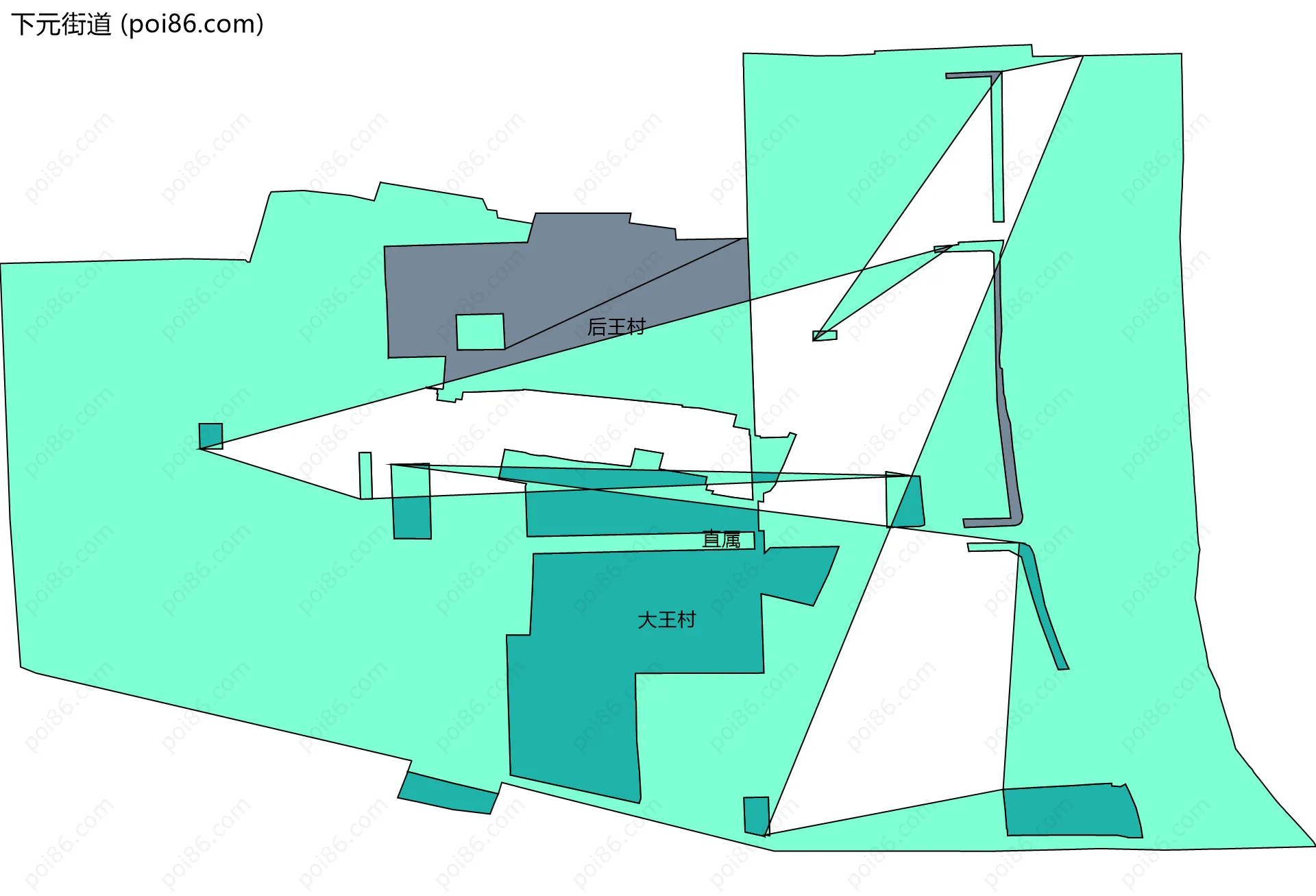 下元街道边界地图(五级行政区划)
