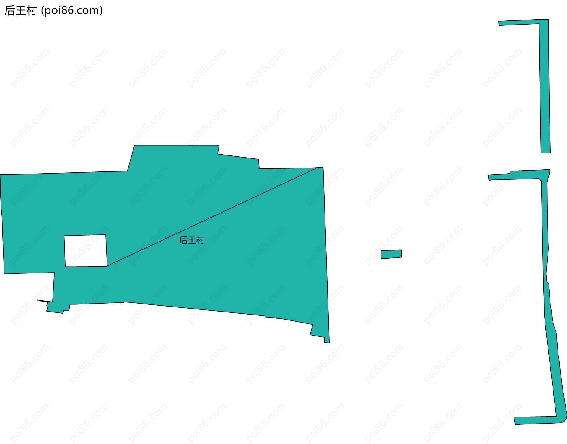 后王村边界地图