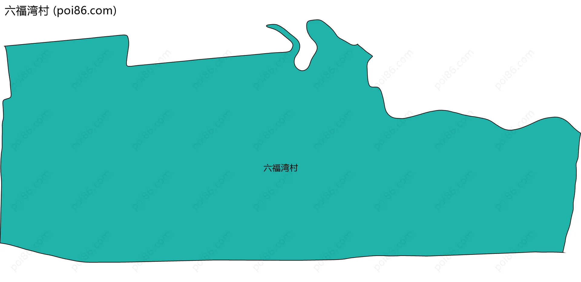 六福湾村边界地图