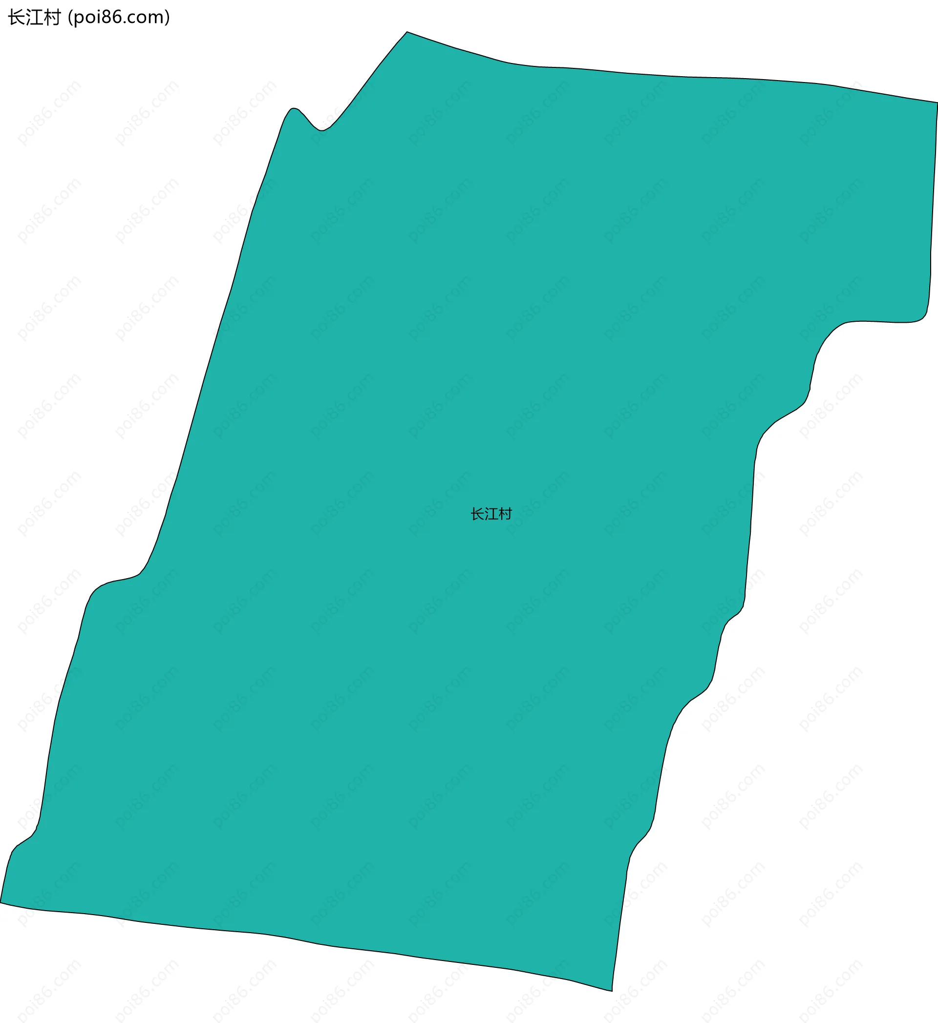 长江村边界地图