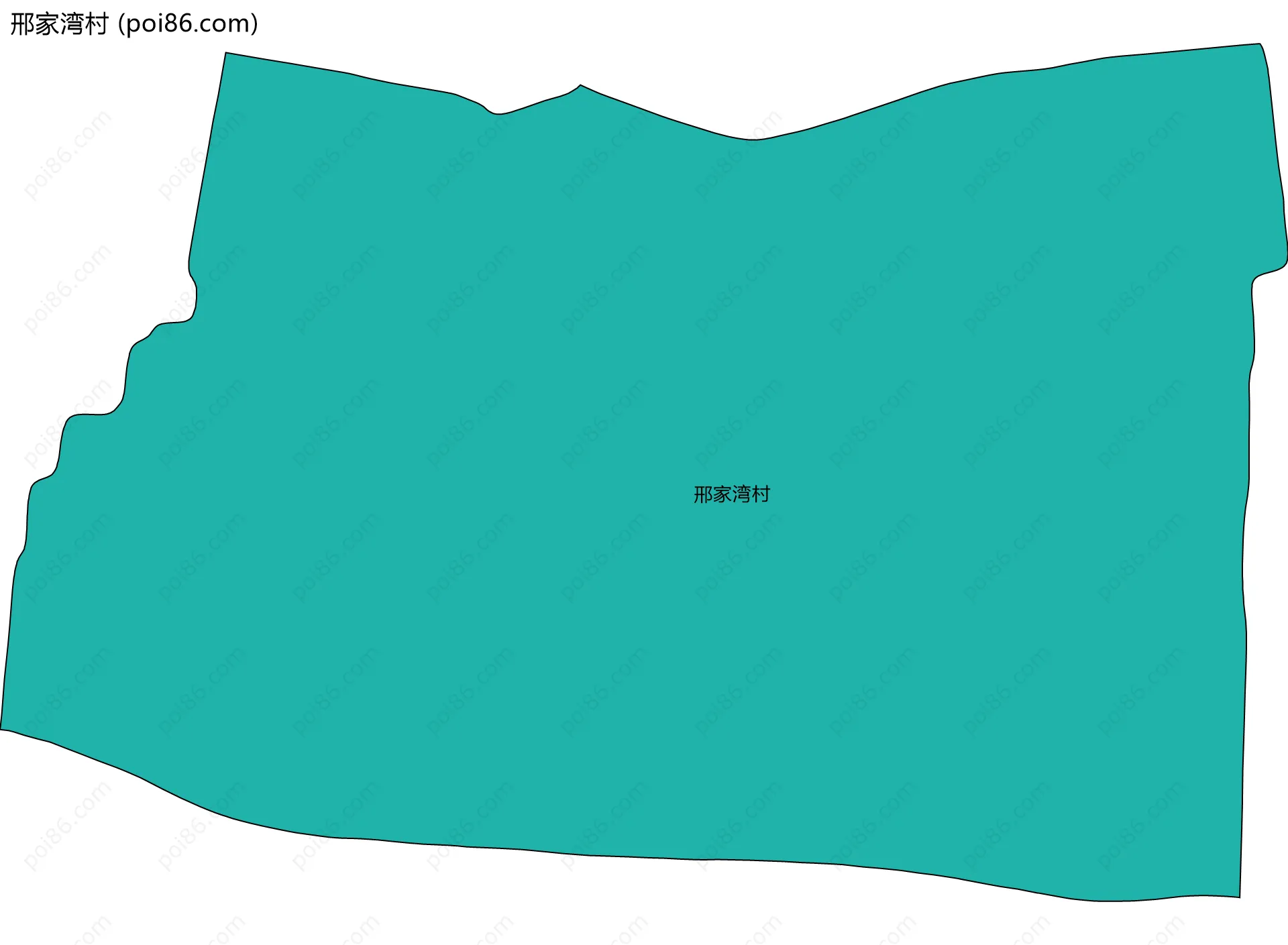 邢家湾村边界地图
