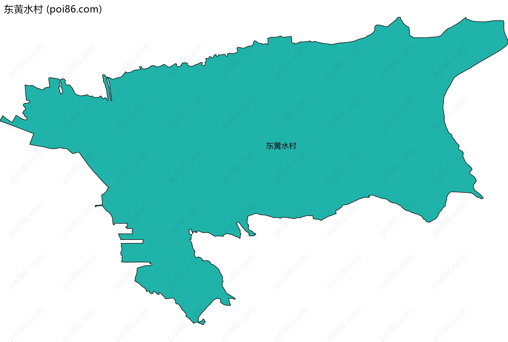 东黄水村边界地图