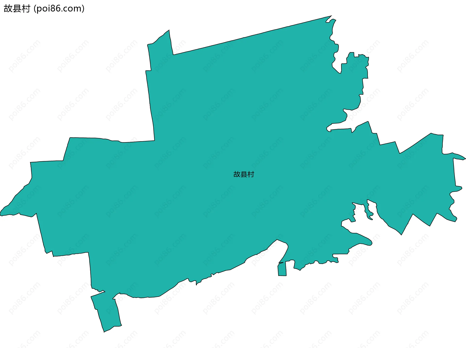 故县村边界地图