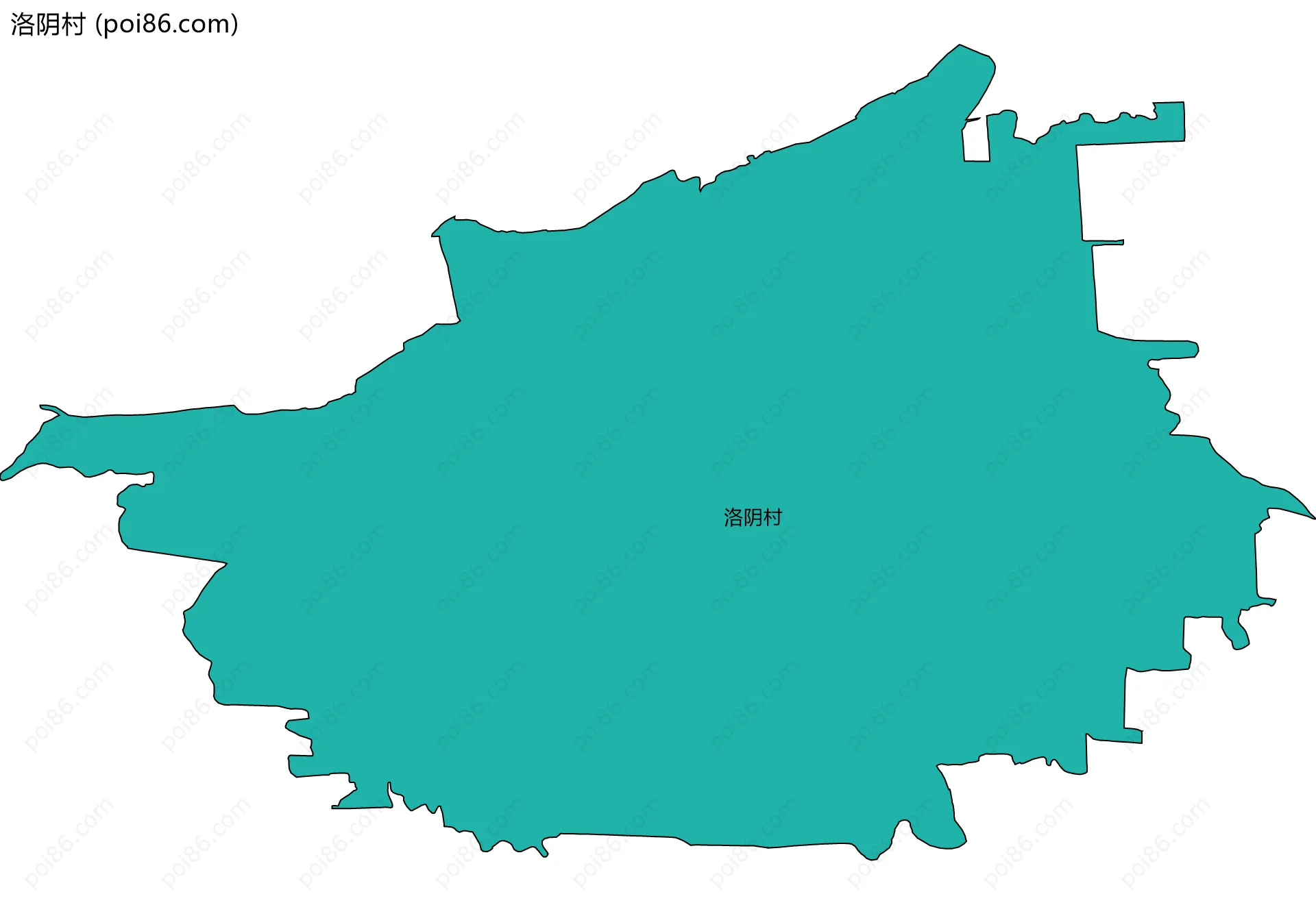 洛阴村边界地图