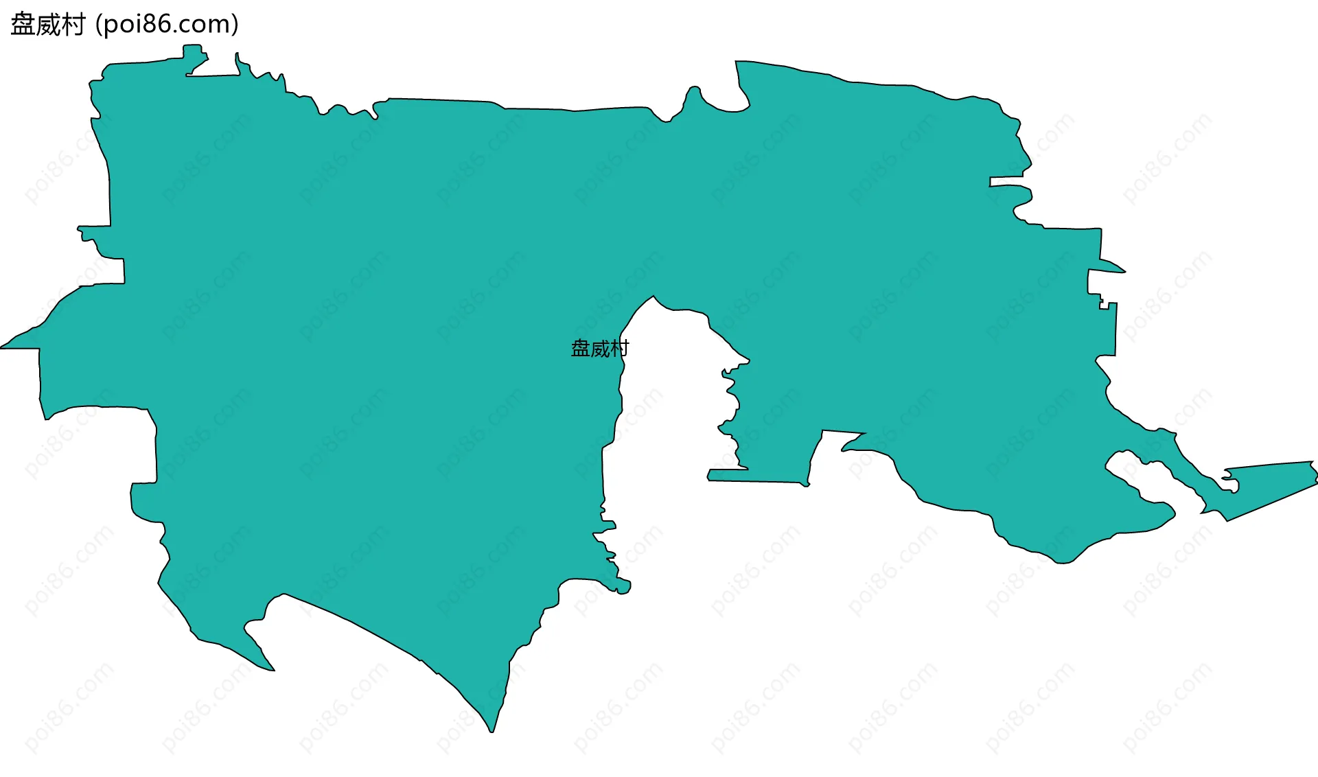 盘威村边界地图