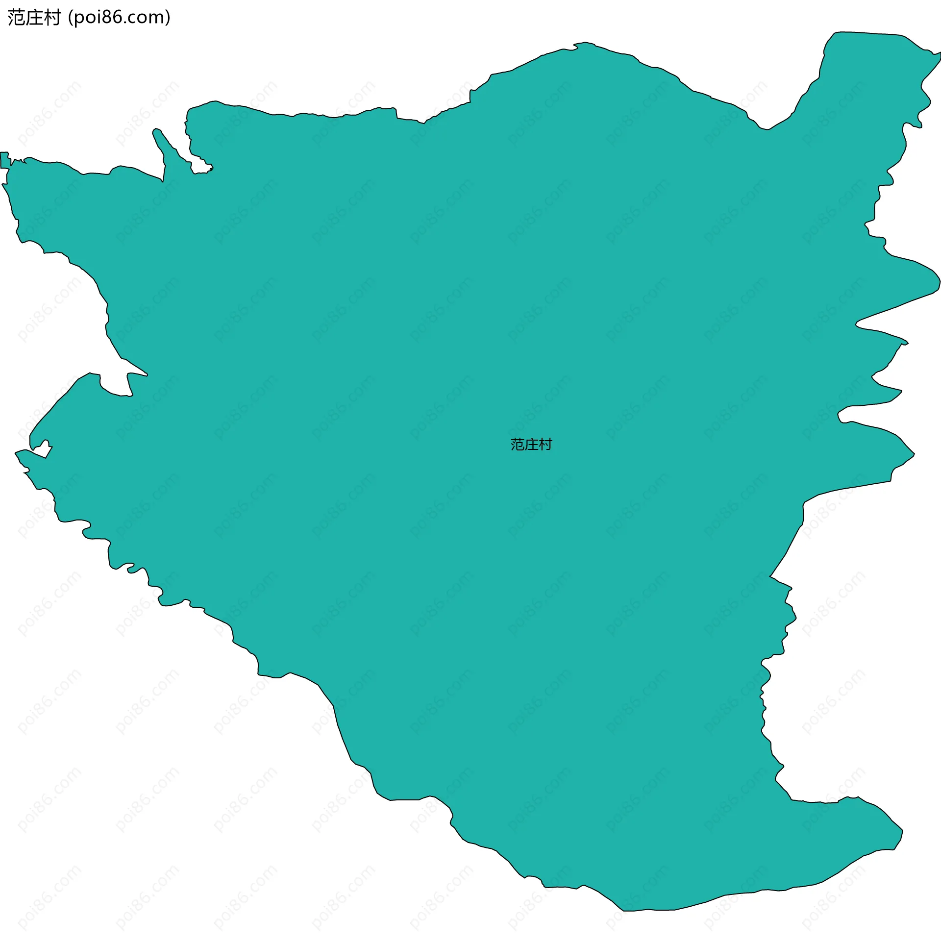 范庄村边界地图