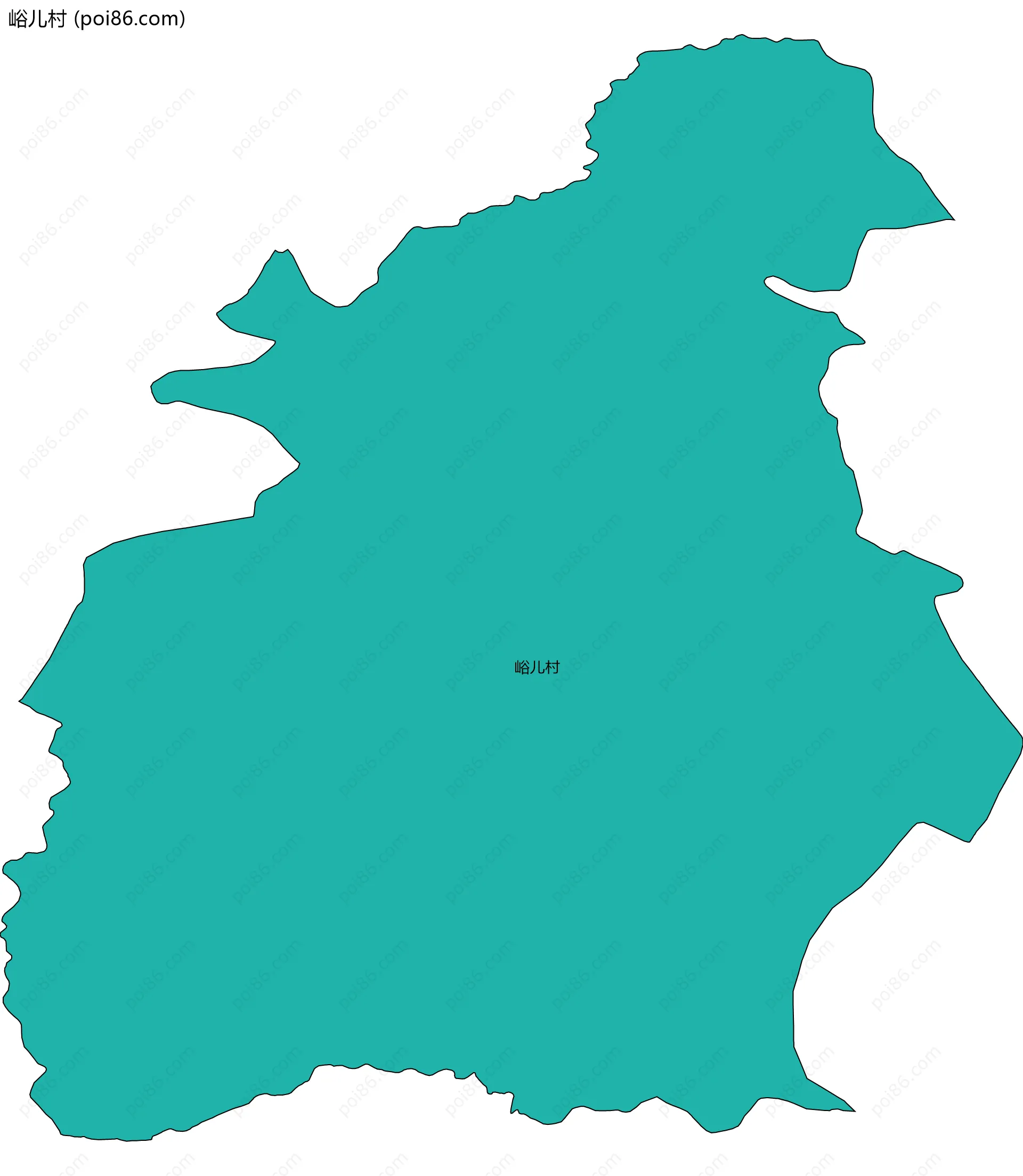 峪儿村边界地图