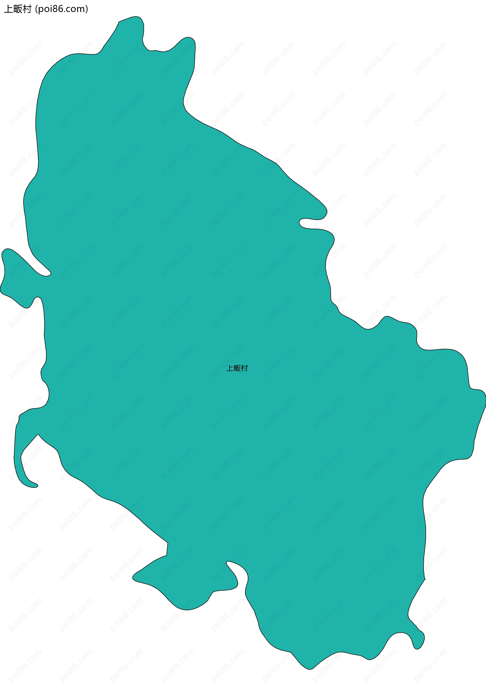 上畈村边界地图