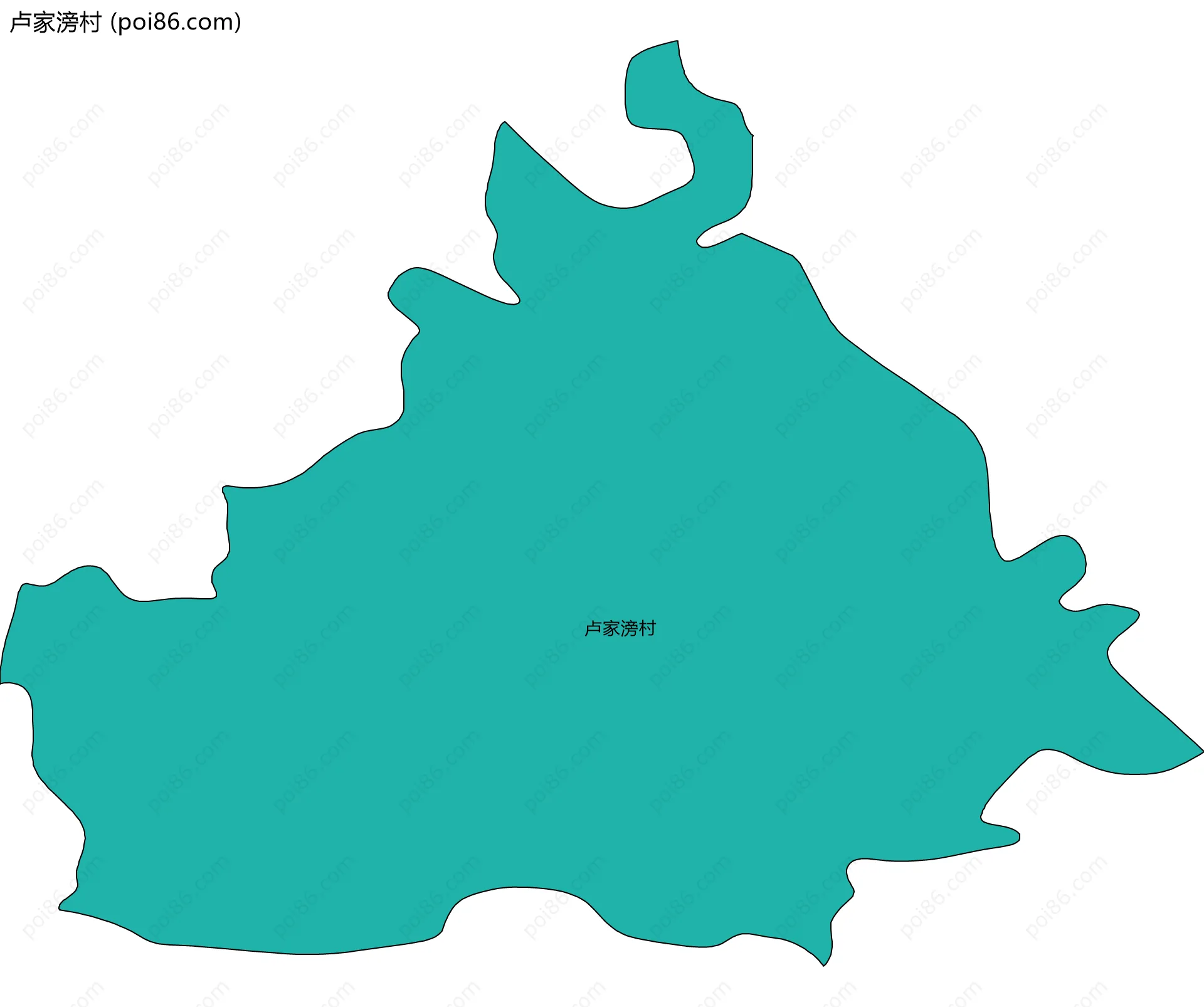 卢家滂村边界地图