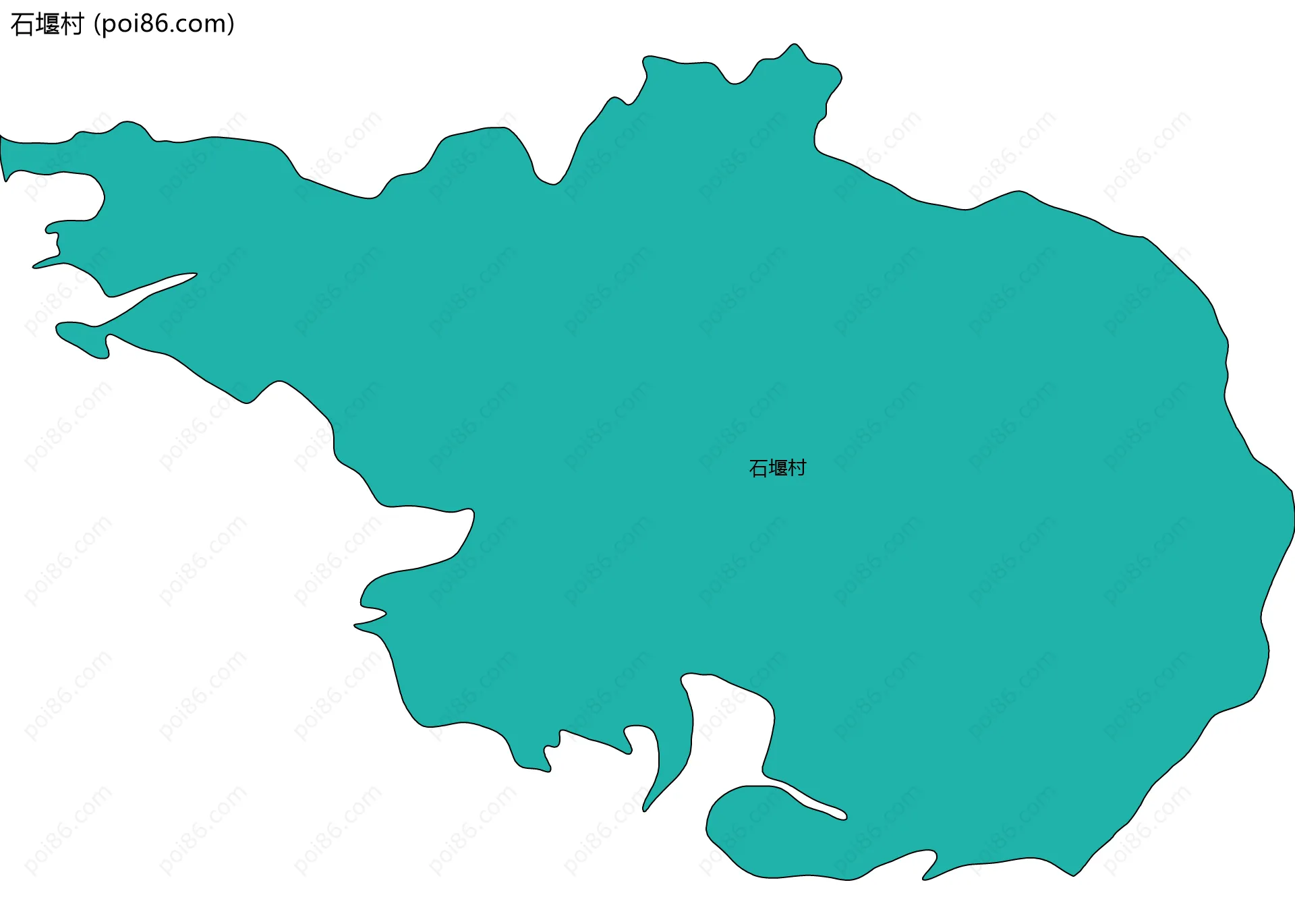 石堰村边界地图