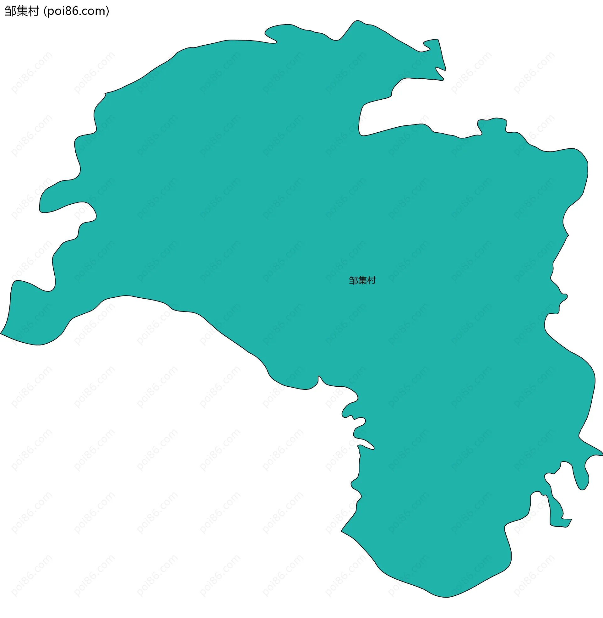 邹集村边界地图