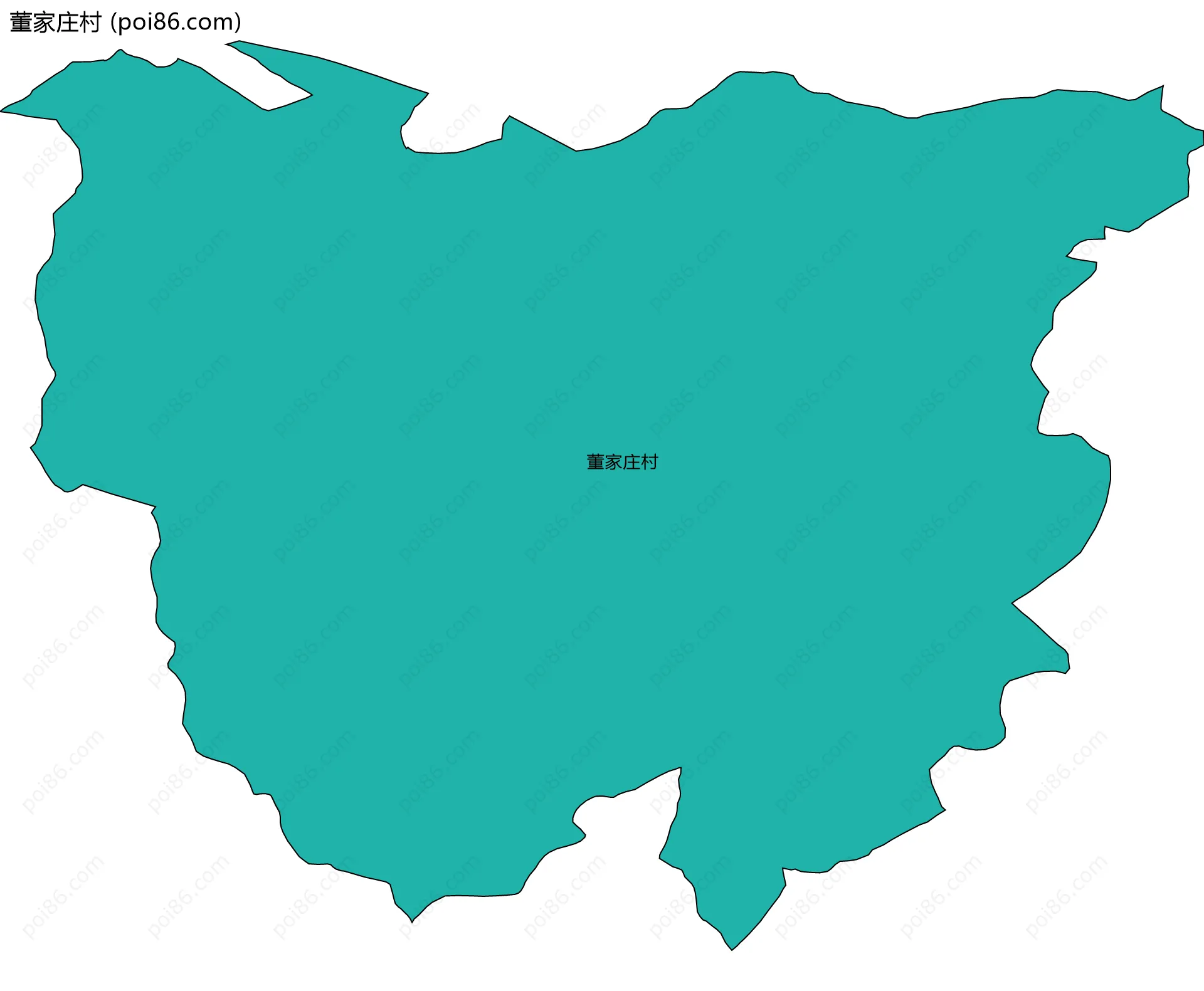 董家庄村边界地图