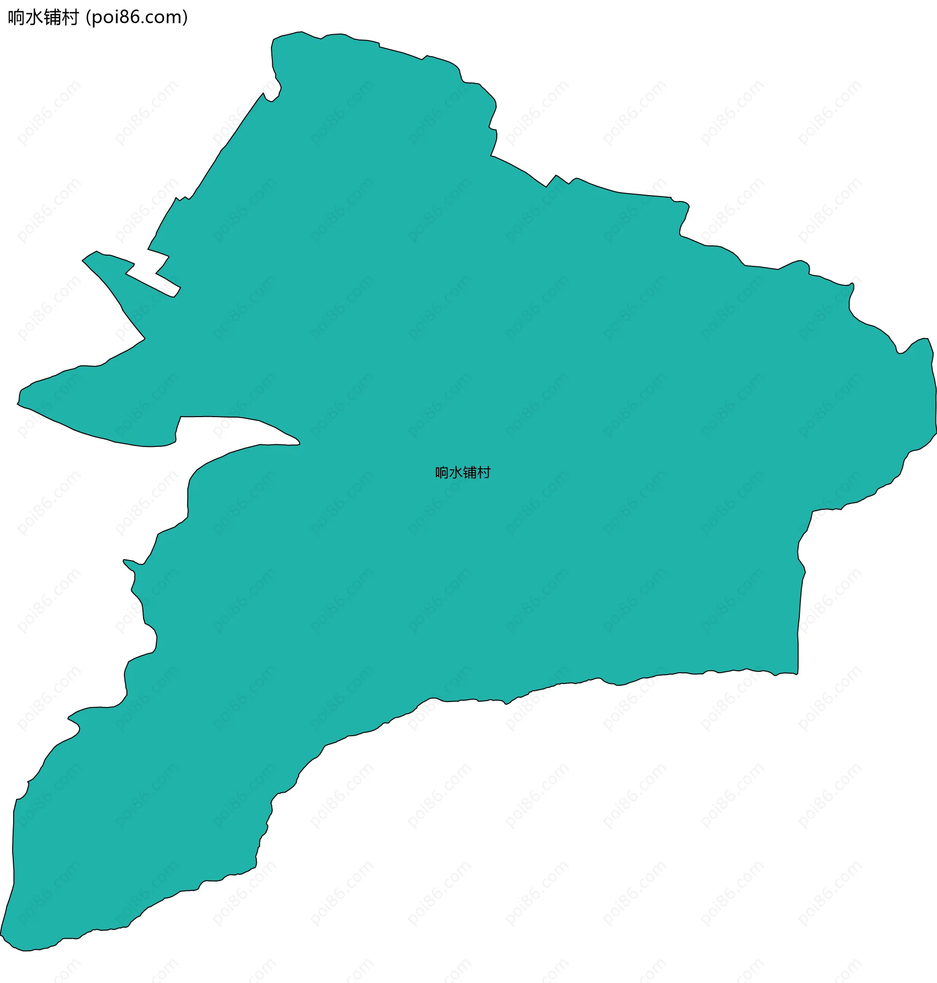 响水铺村边界地图