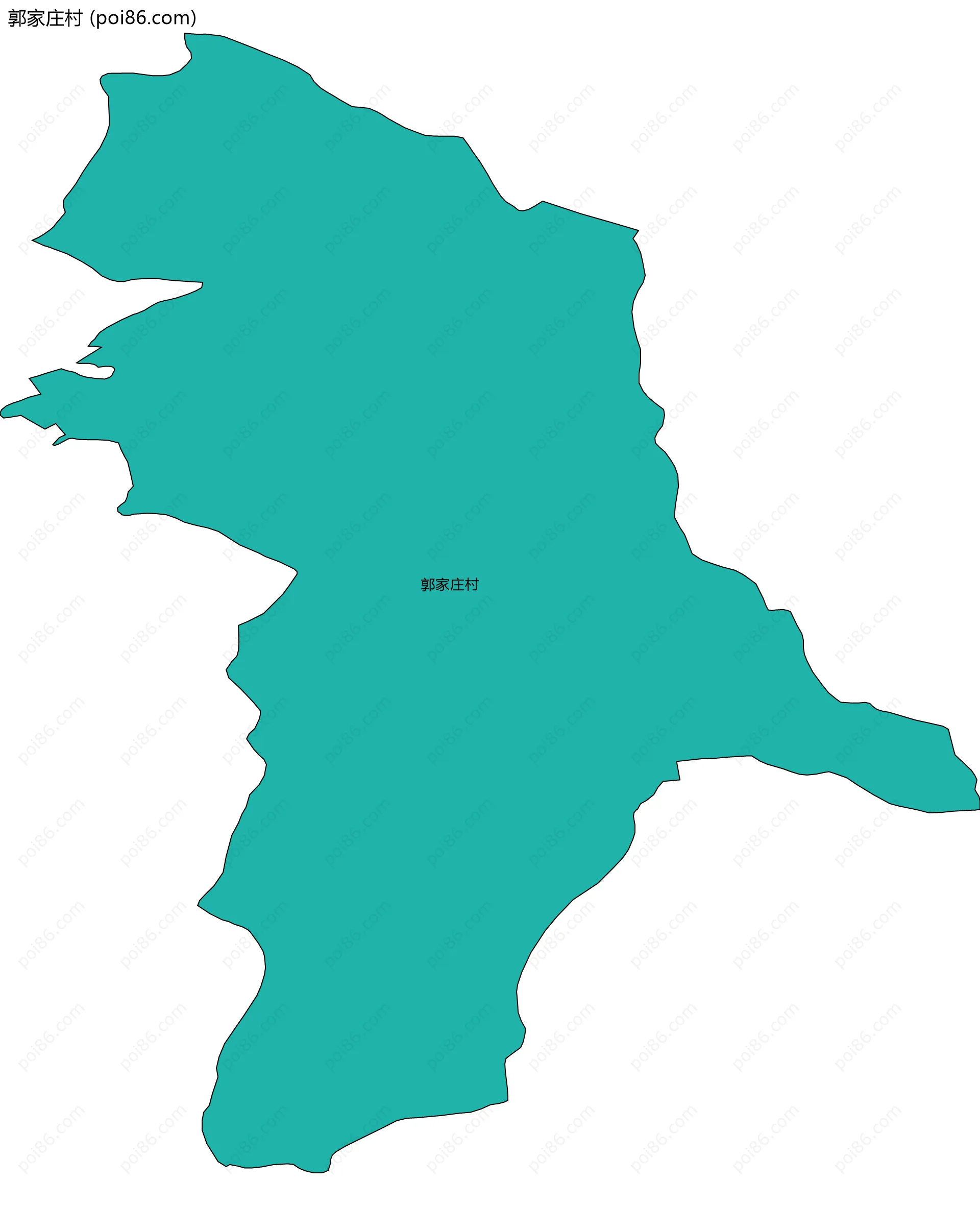 郭家庄村边界地图