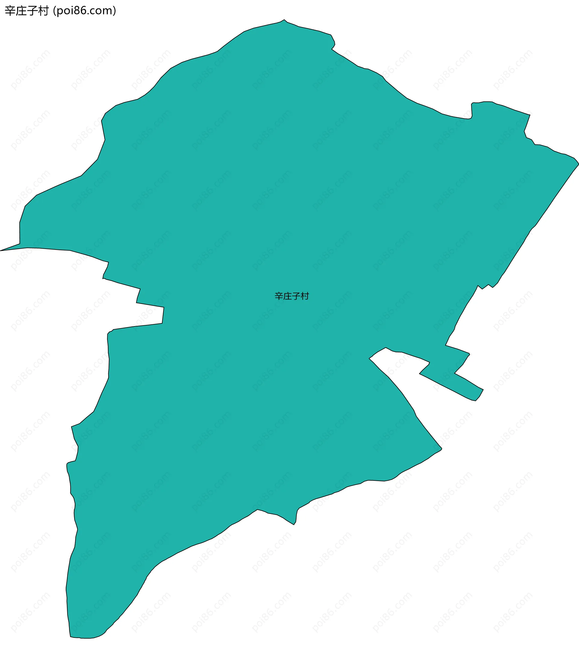 辛庄子村边界地图