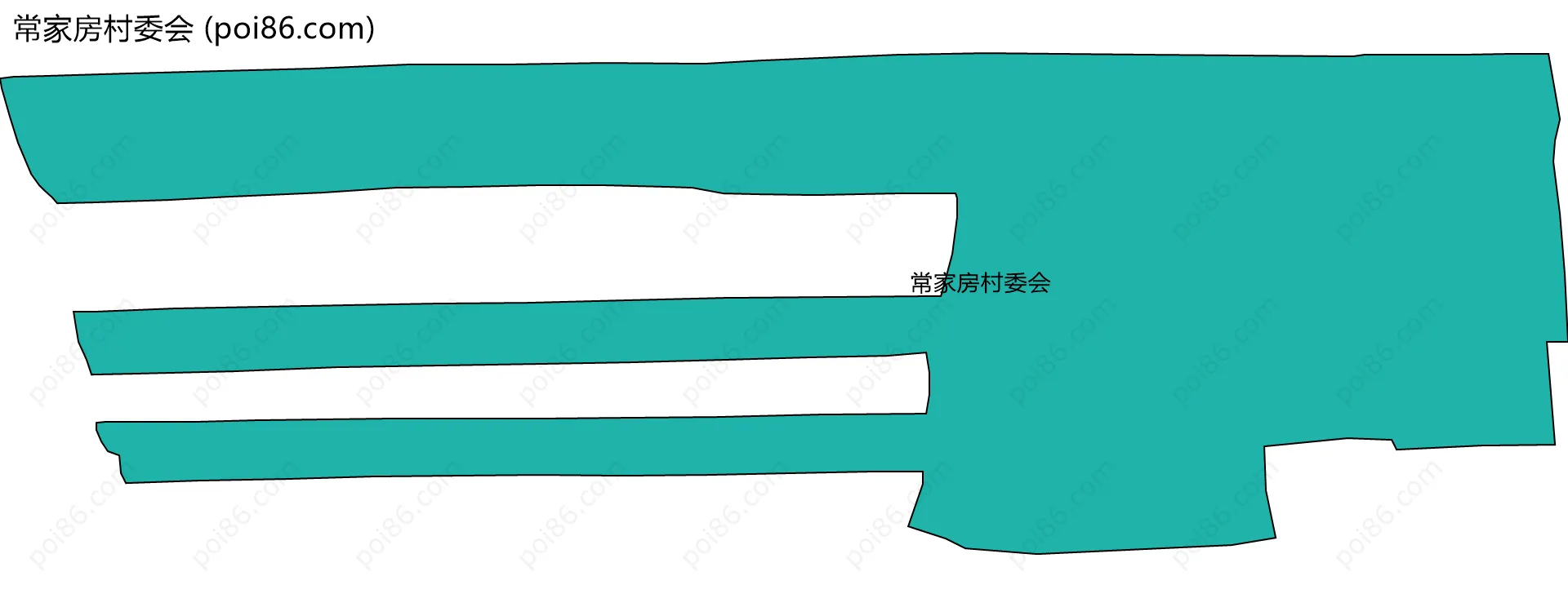 常家房村委会边界地图