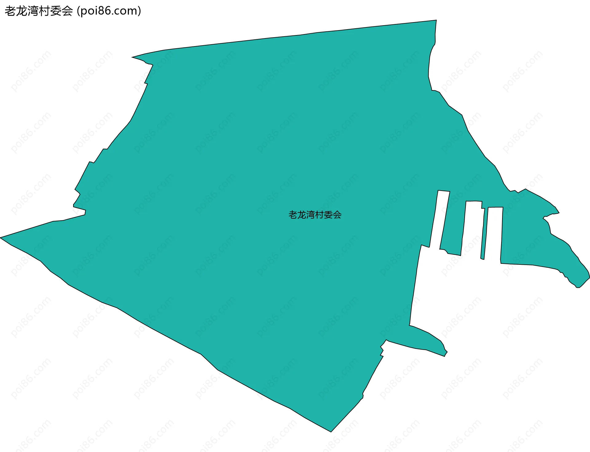老龙湾村委会边界地图
