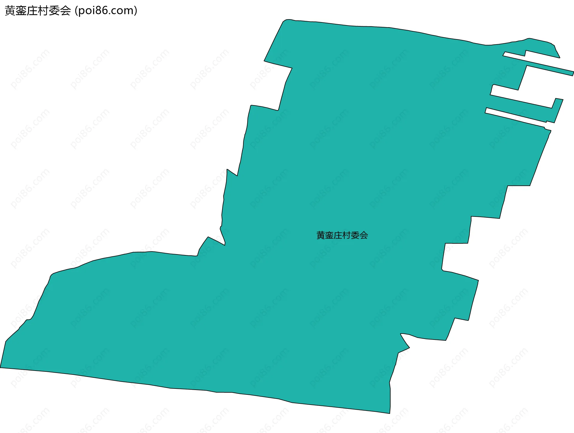 黄銮庄村委会边界地图