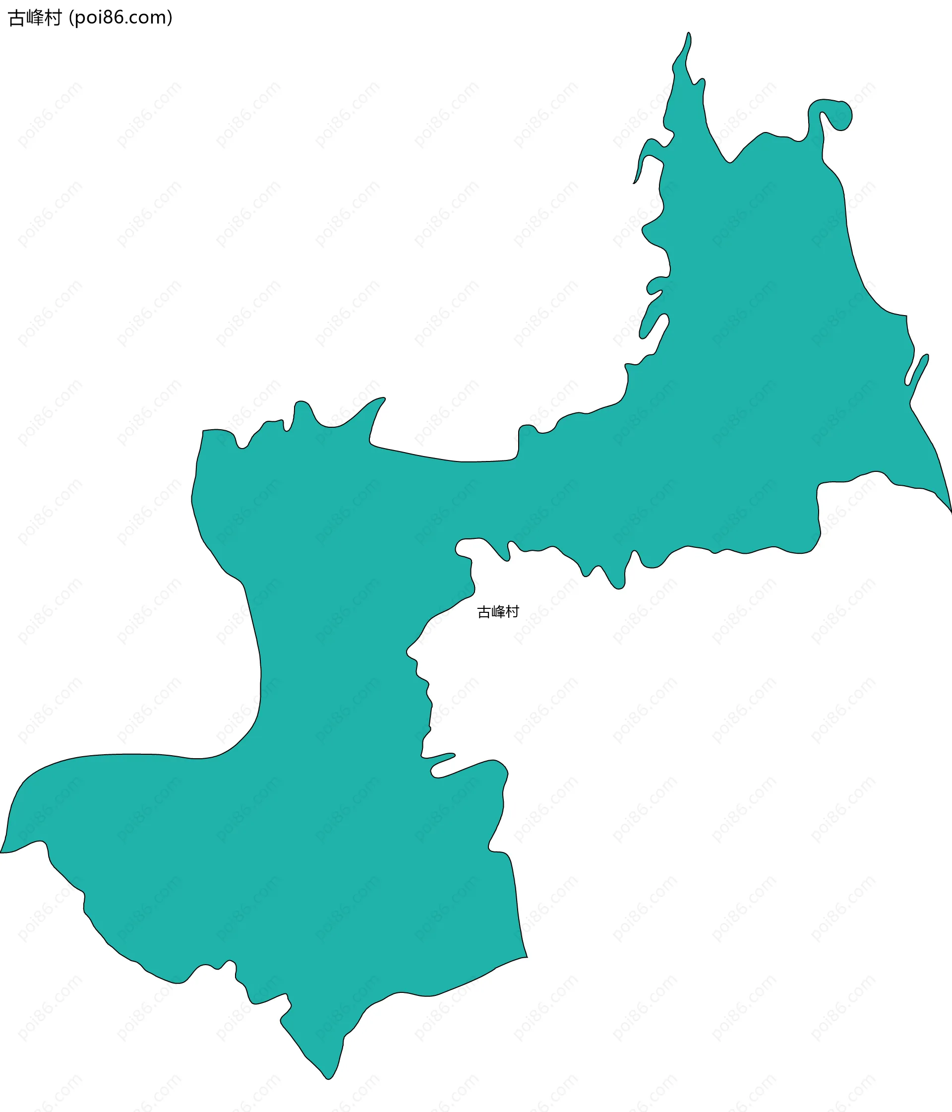古峰村边界地图