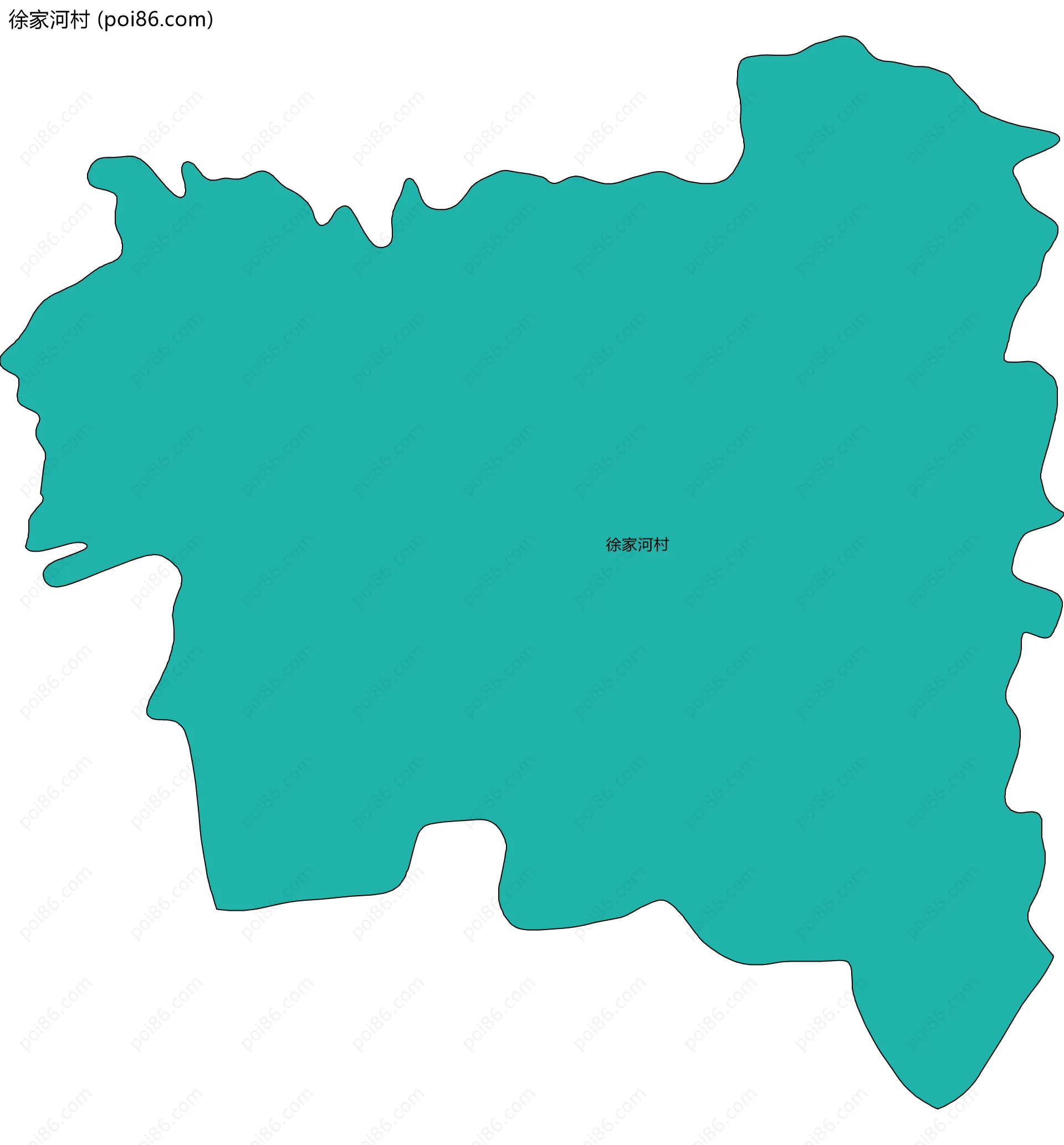 徐家河村边界地图