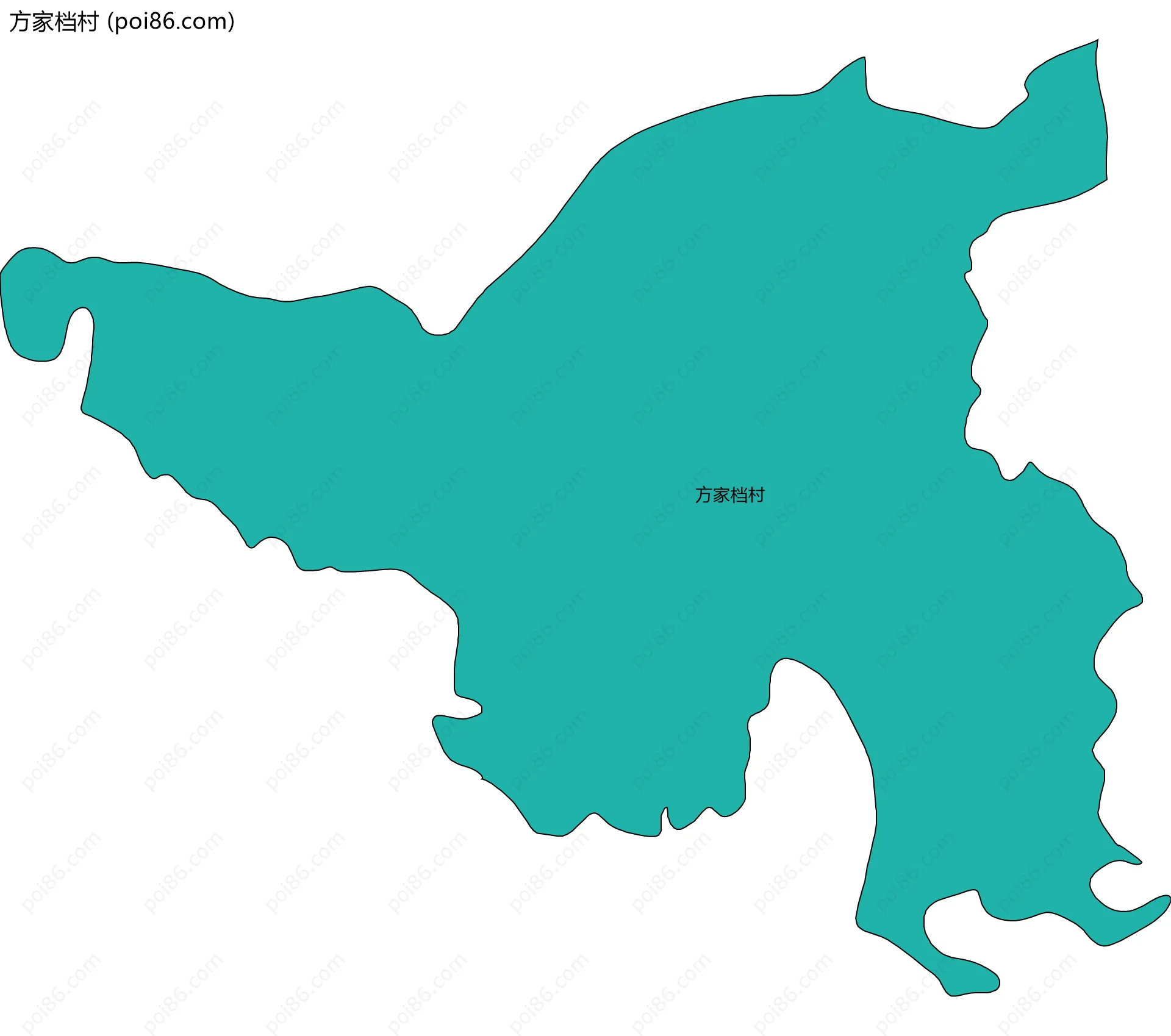 方家档村边界地图