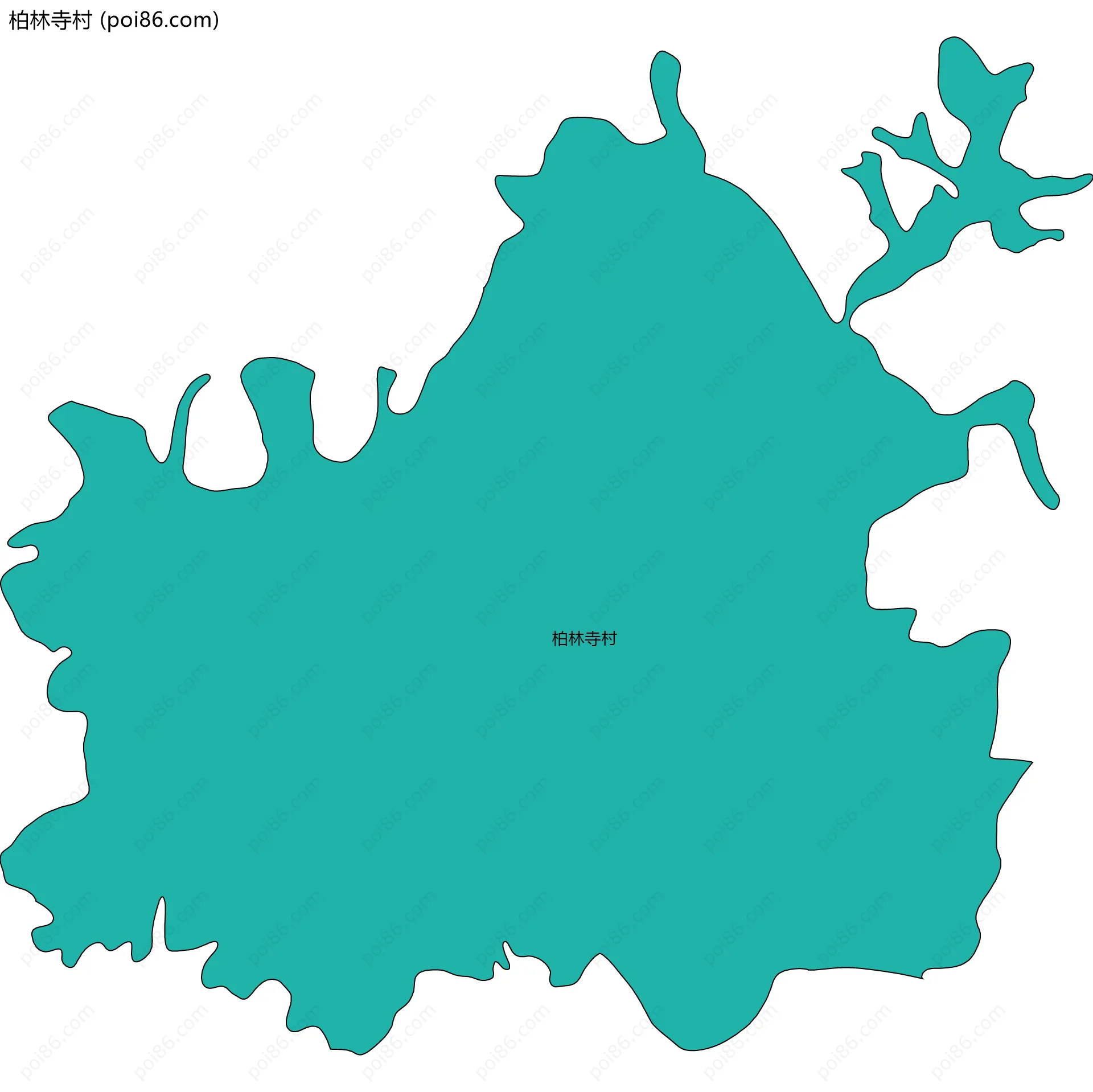 柏林寺村边界地图