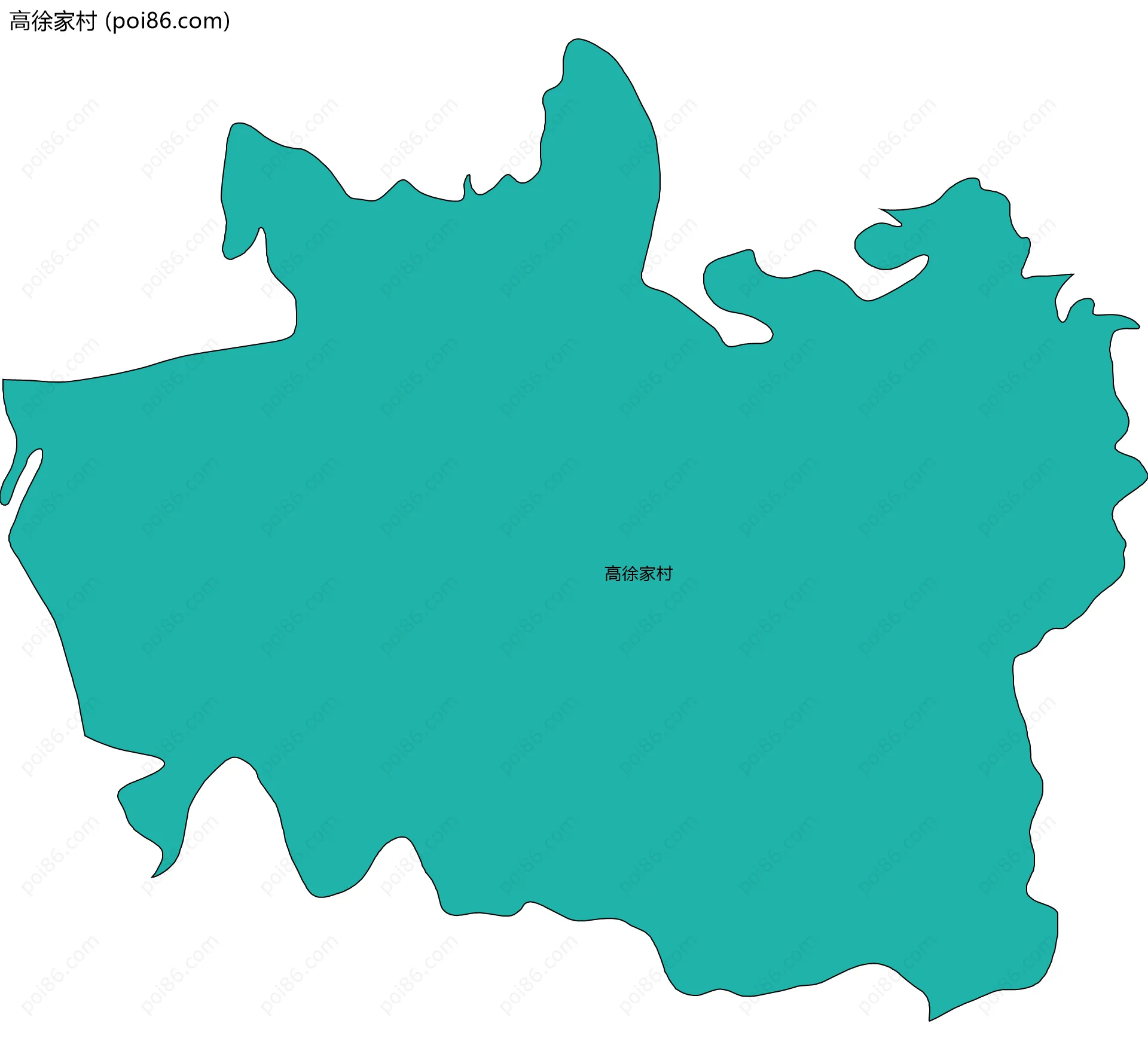 高徐家村边界地图