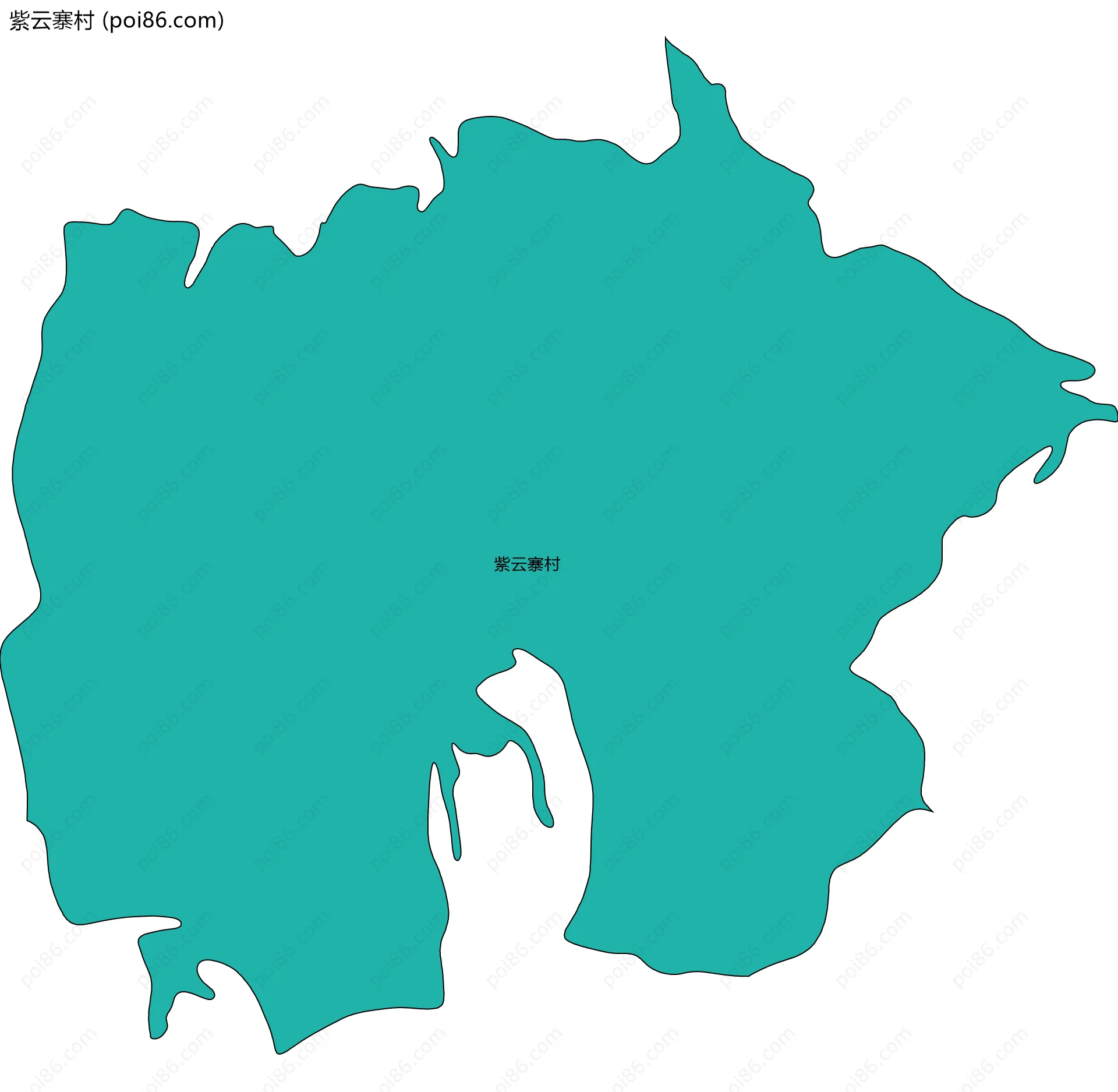 紫云寨村边界地图