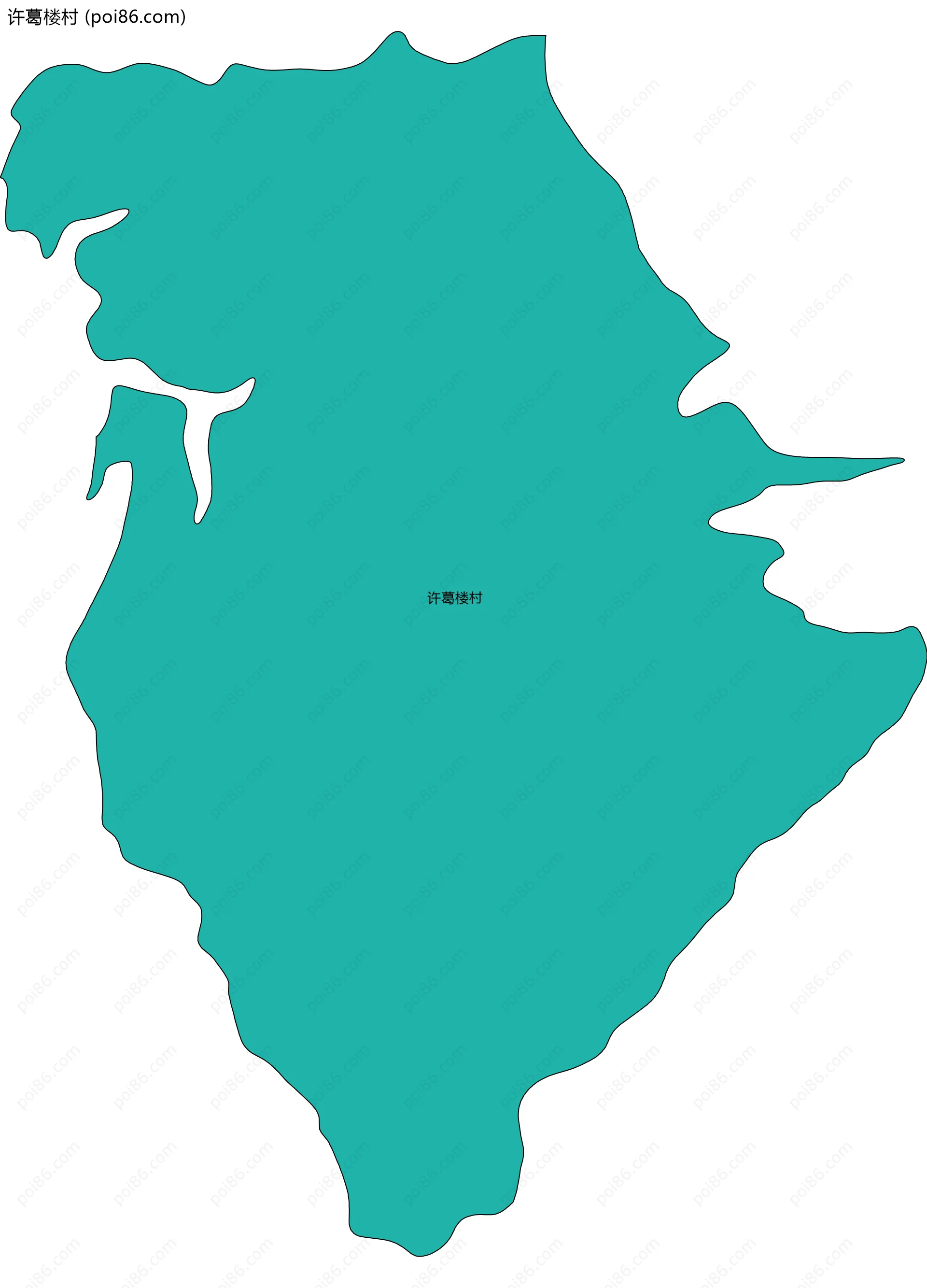 许葛楼村边界地图