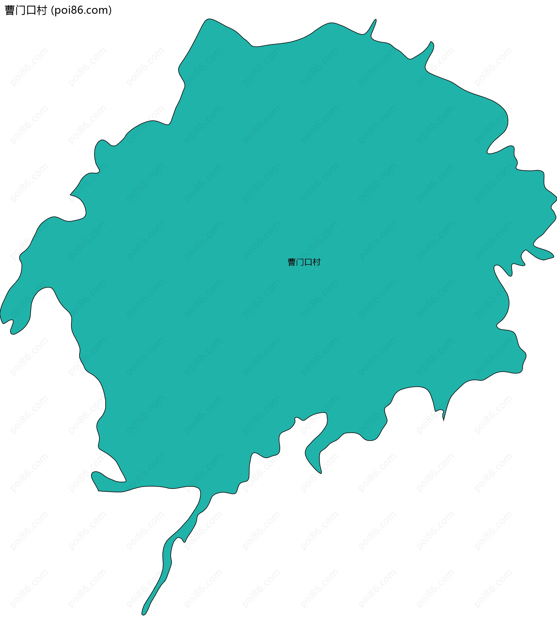 曹门口村边界地图