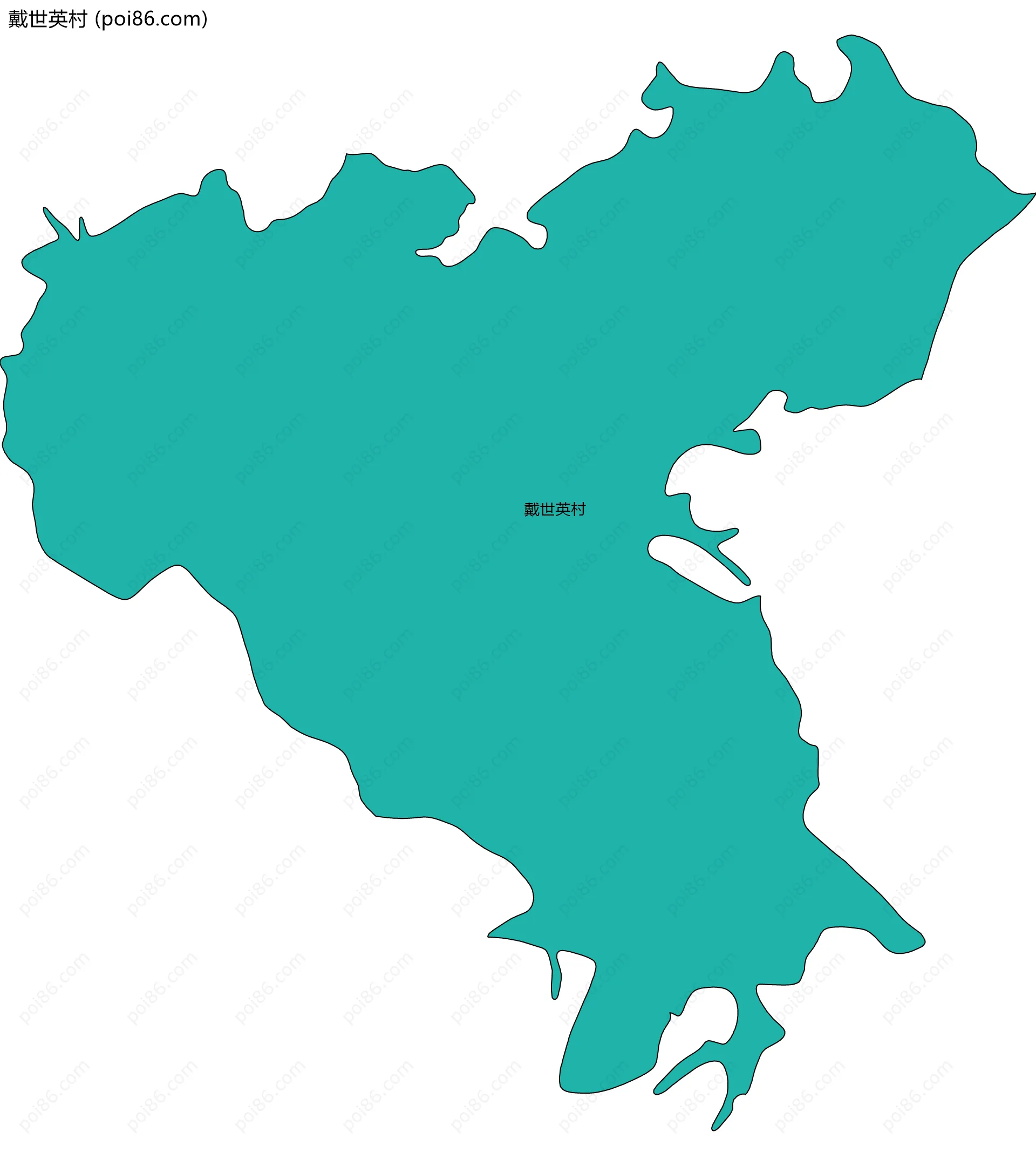 戴世英村边界地图