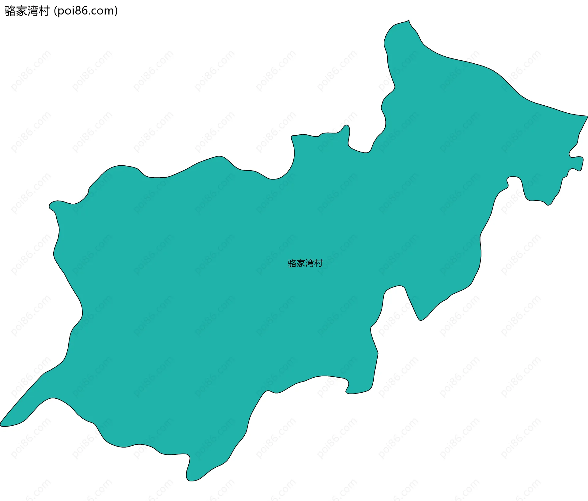 骆家湾村边界地图