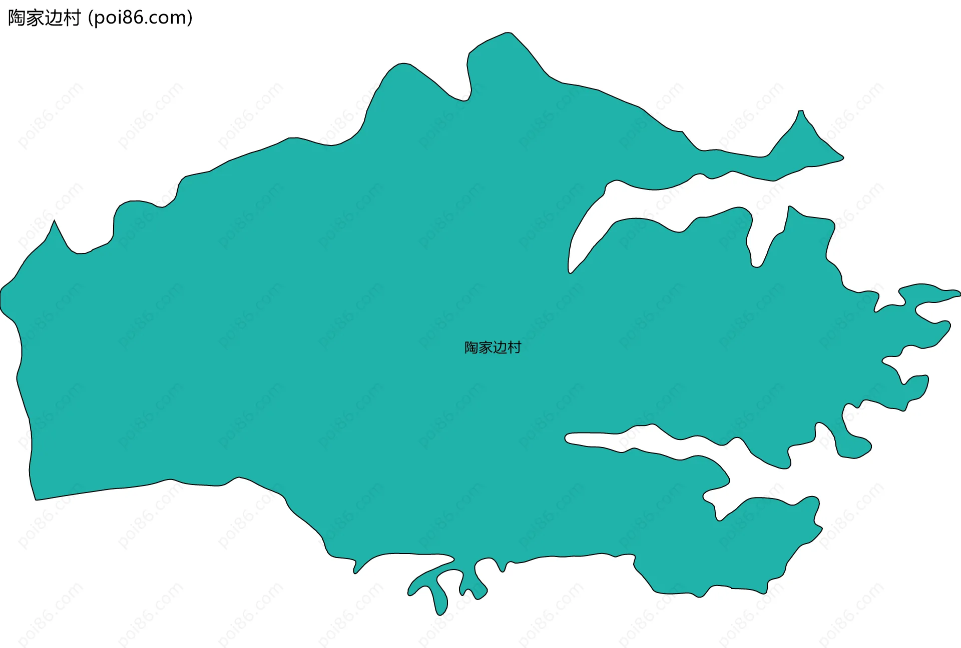陶家边村边界地图
