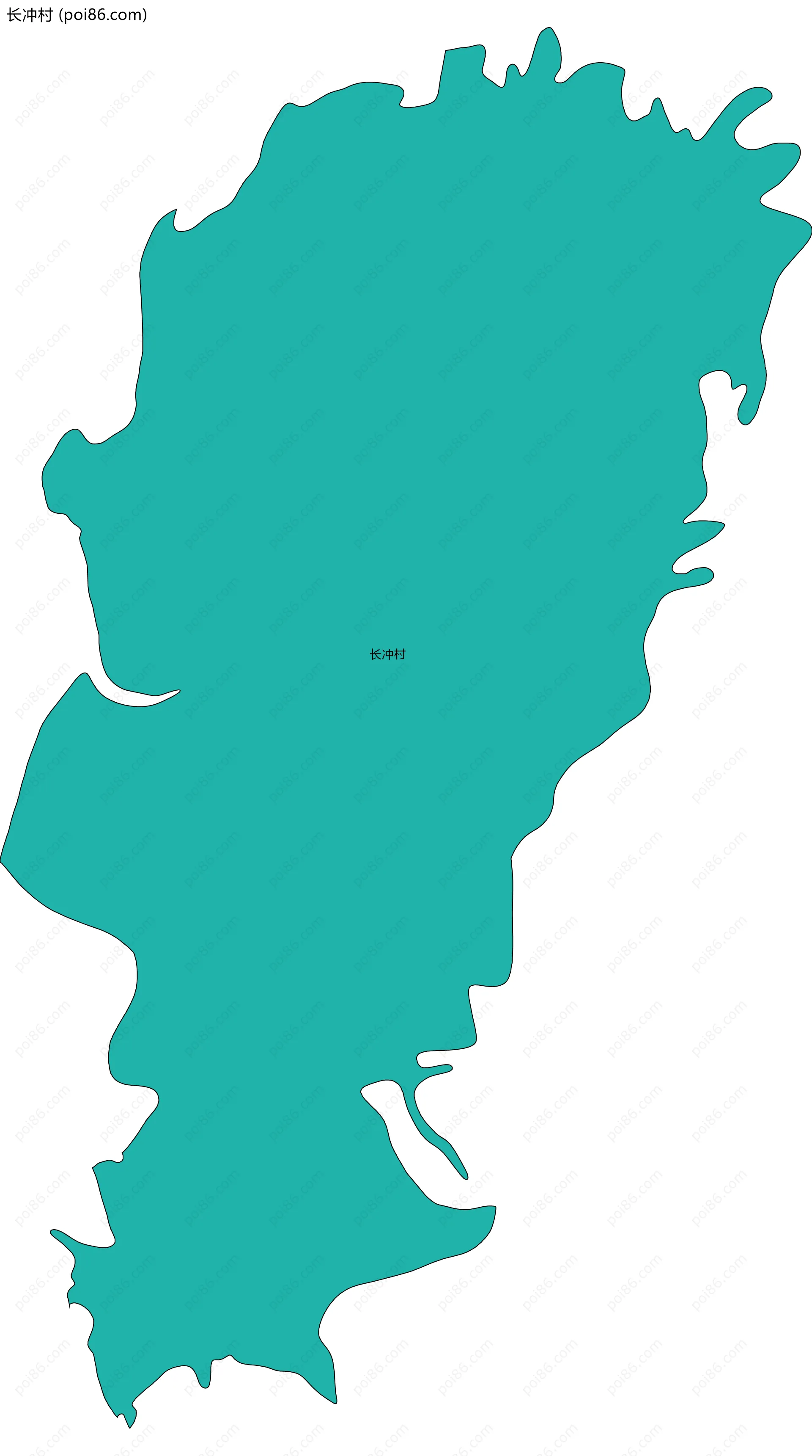 长冲村边界地图