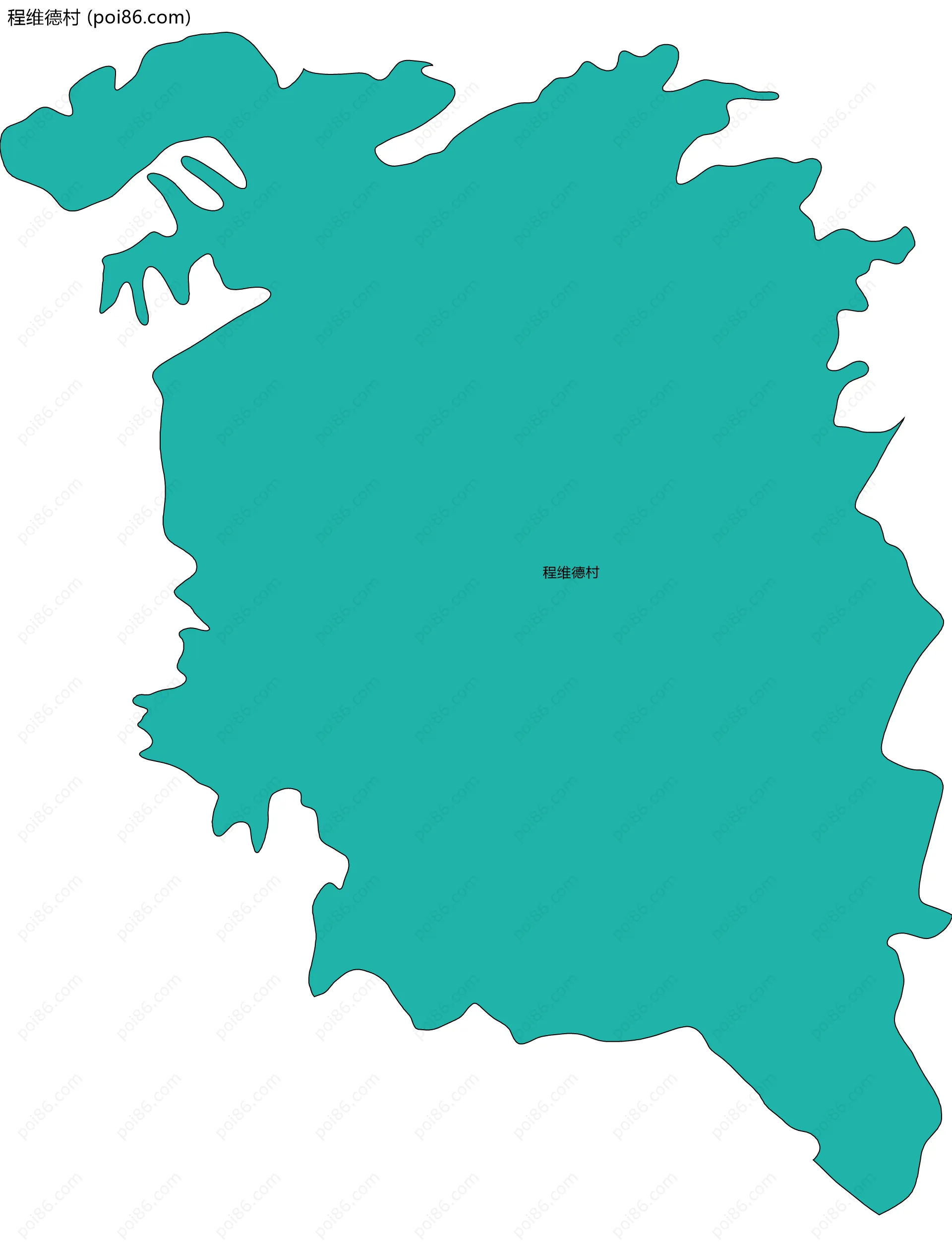 程维德村边界地图