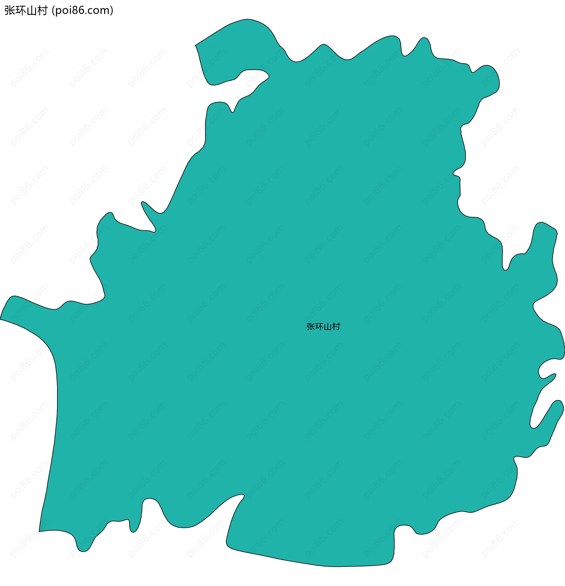 张环山村边界地图