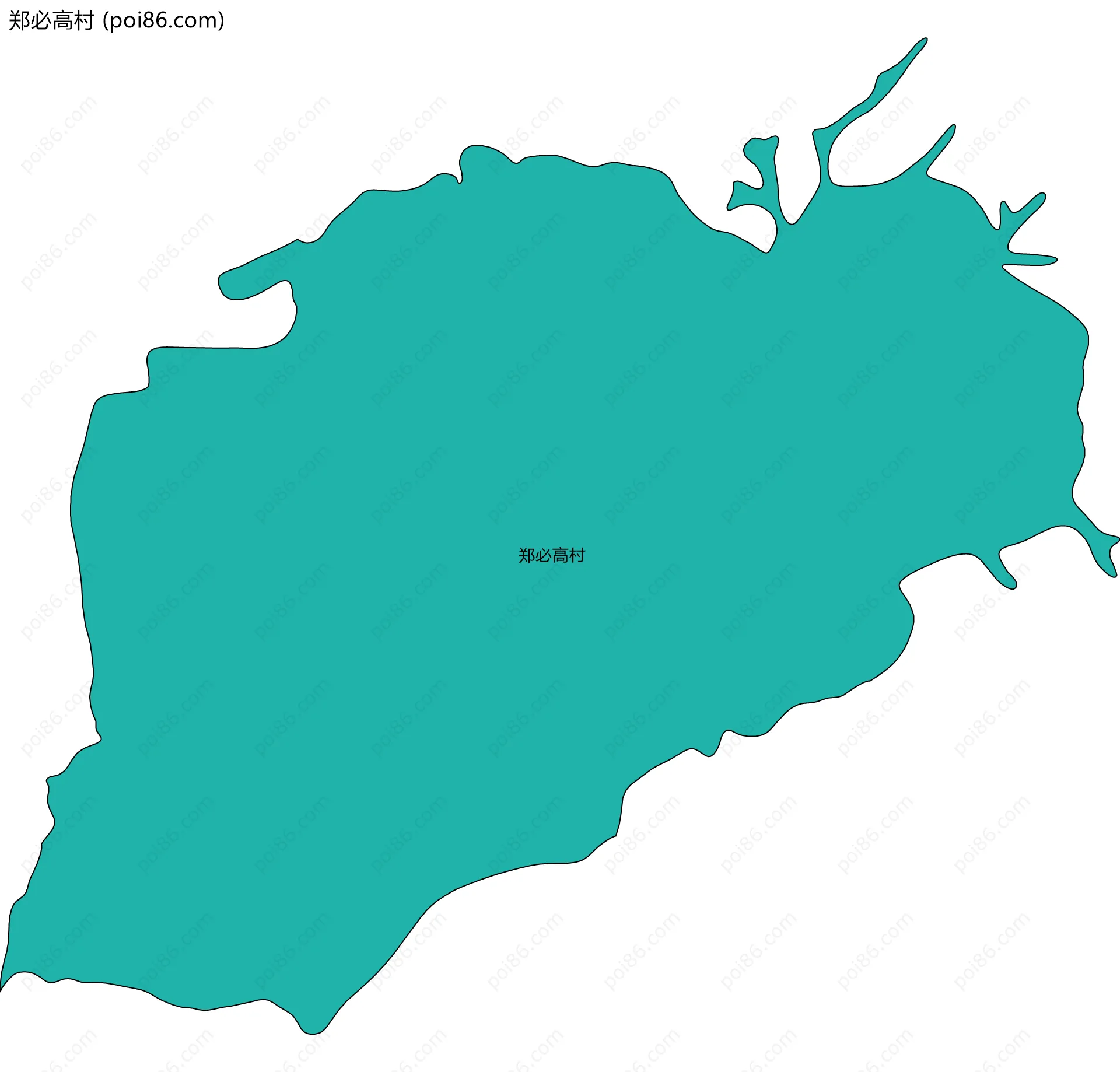 郑必高村边界地图