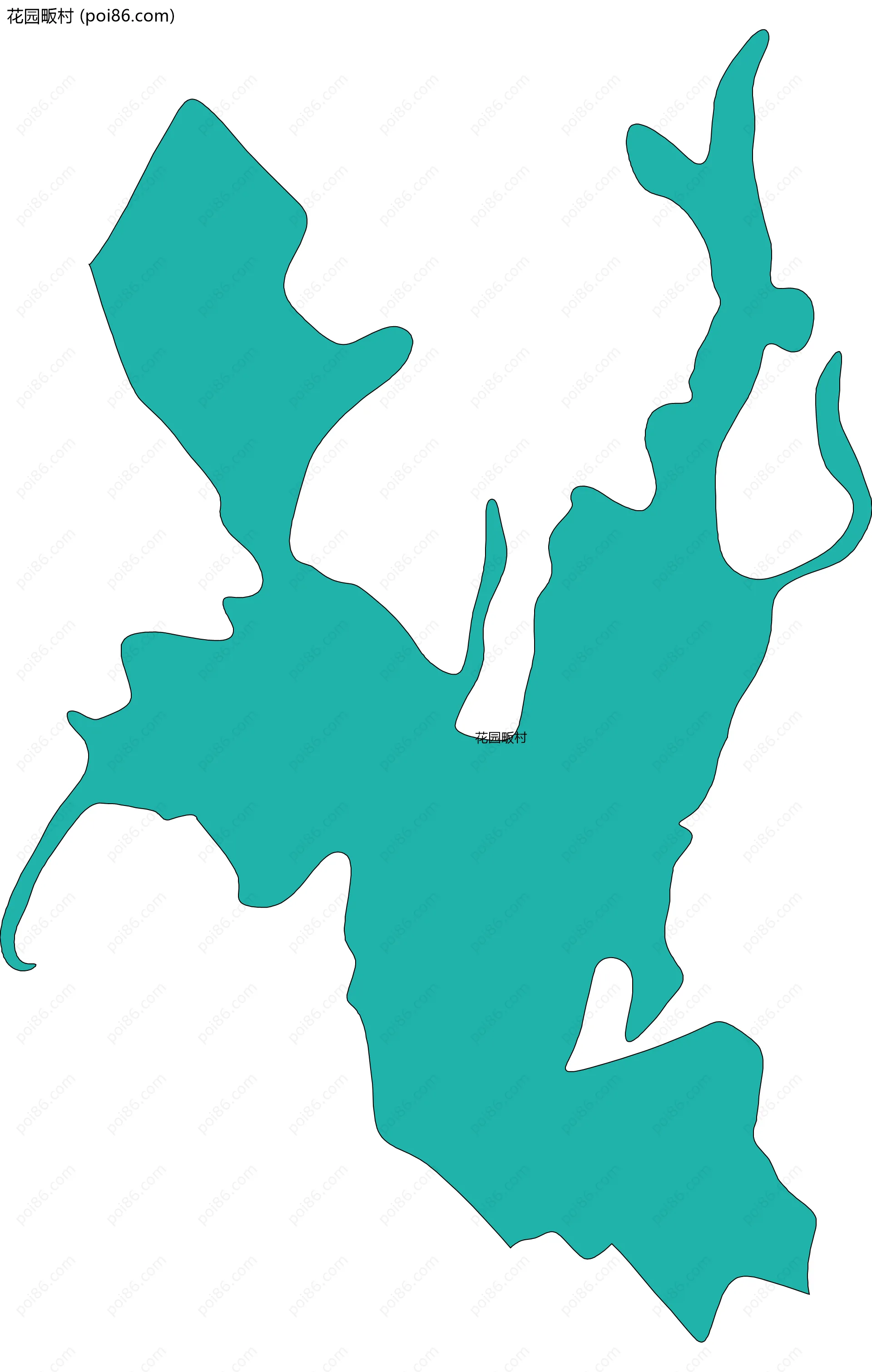 花园畈村边界地图