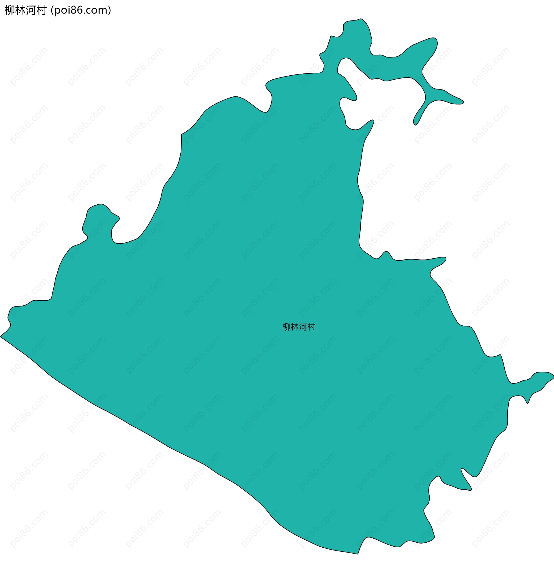 柳林河村边界地图