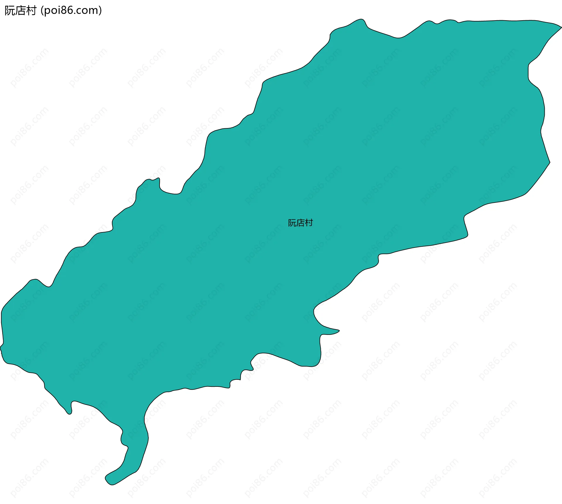 阮店村边界地图