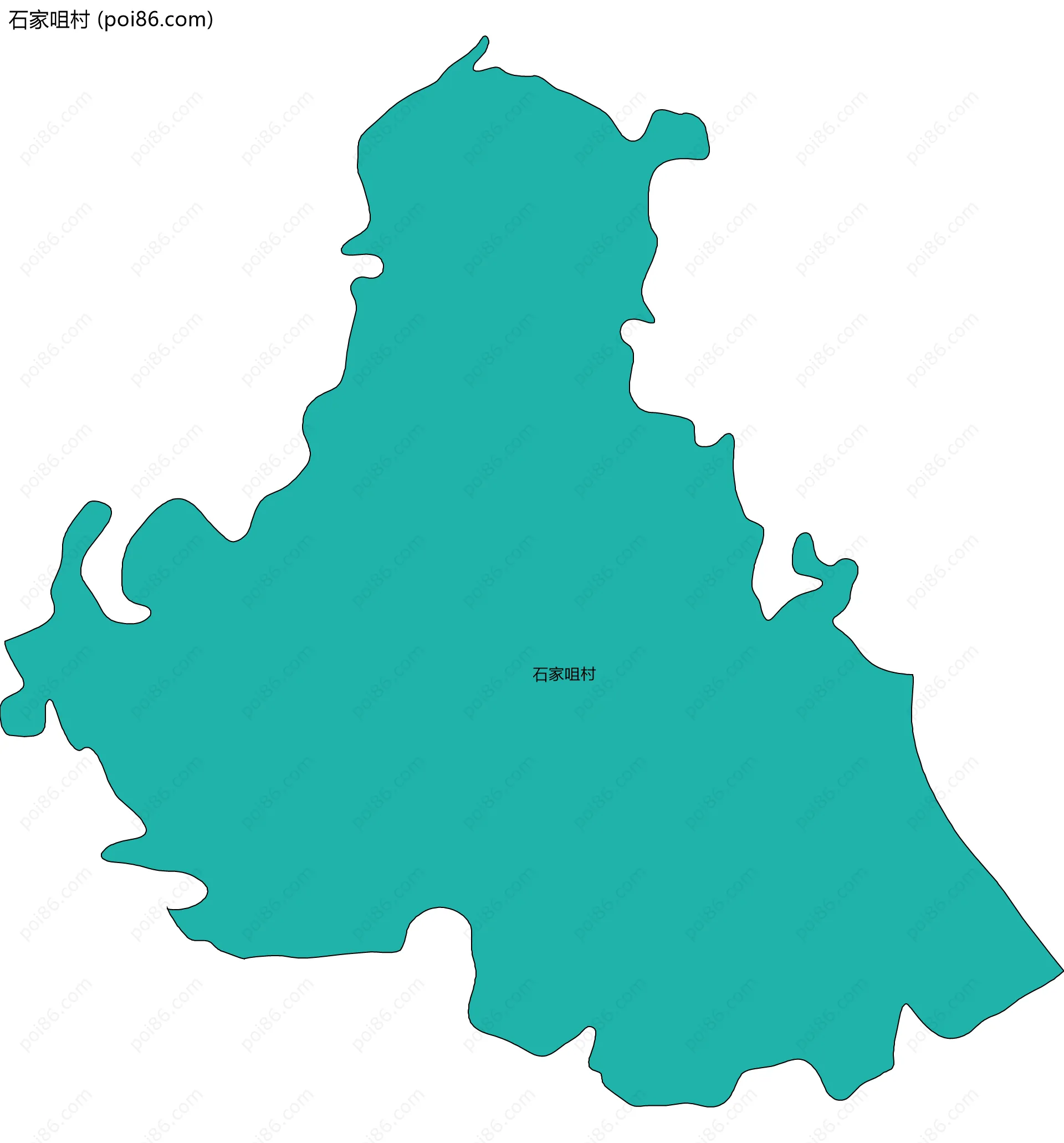 石家咀村边界地图