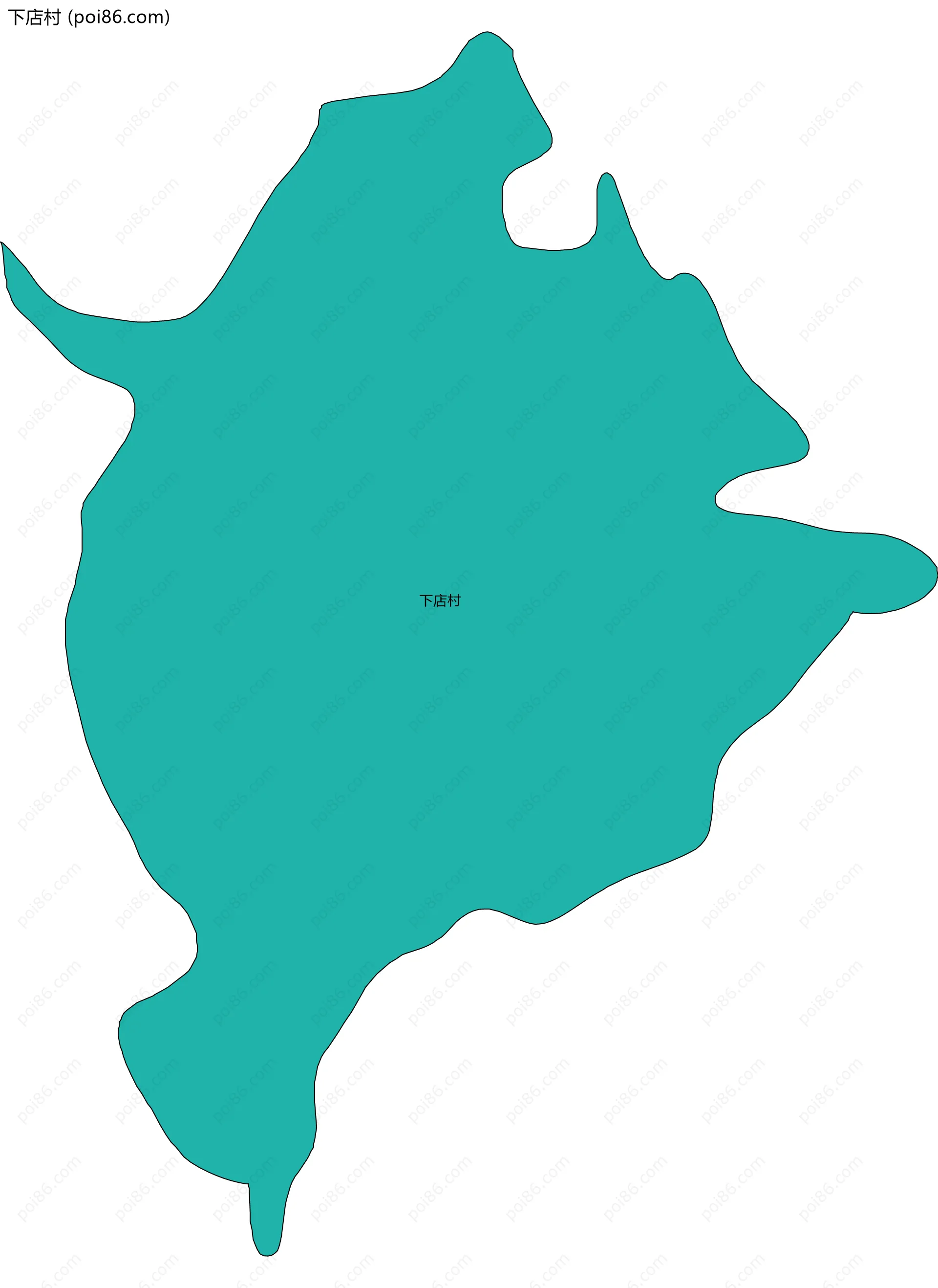 下店村边界地图