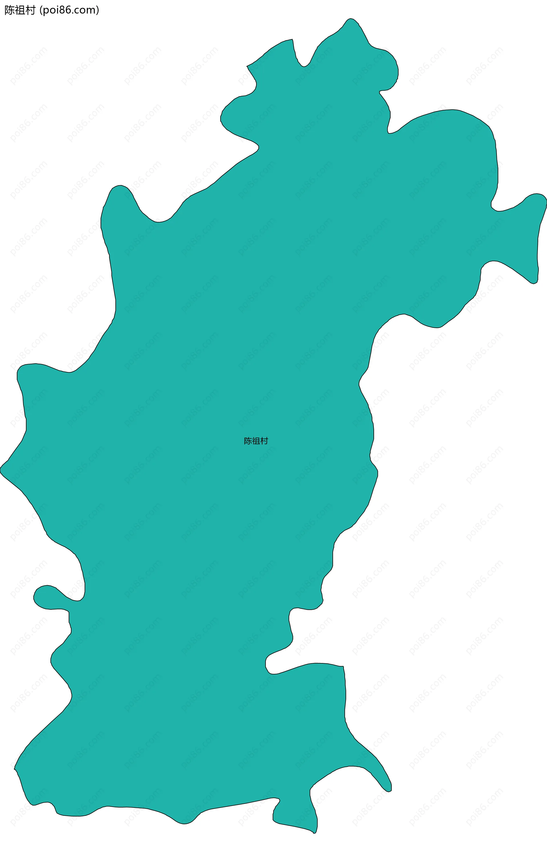 陈祖村边界地图