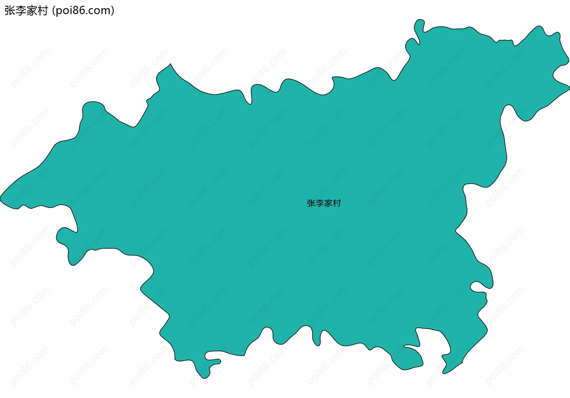 张李家村边界地图