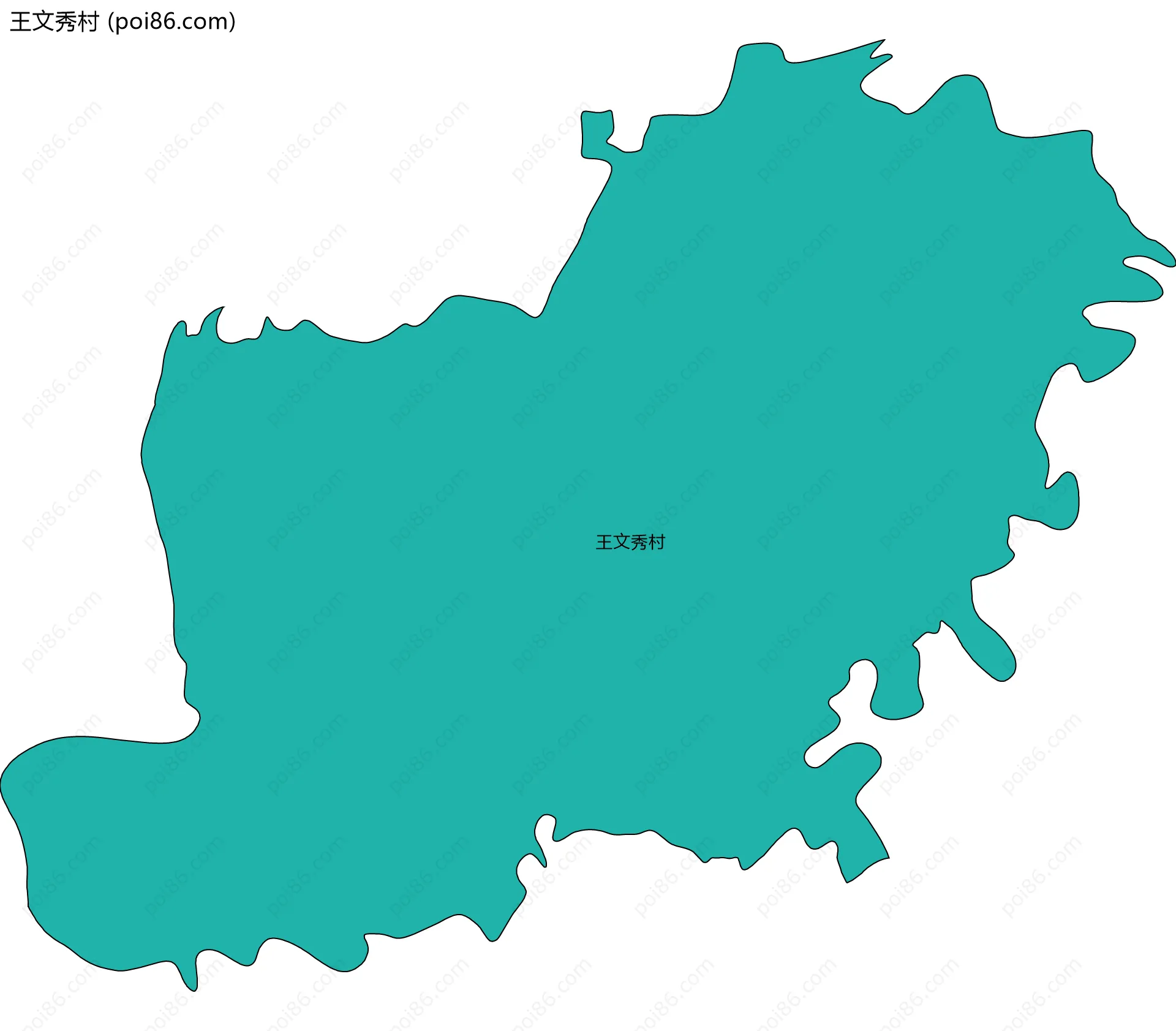 王文秀村边界地图