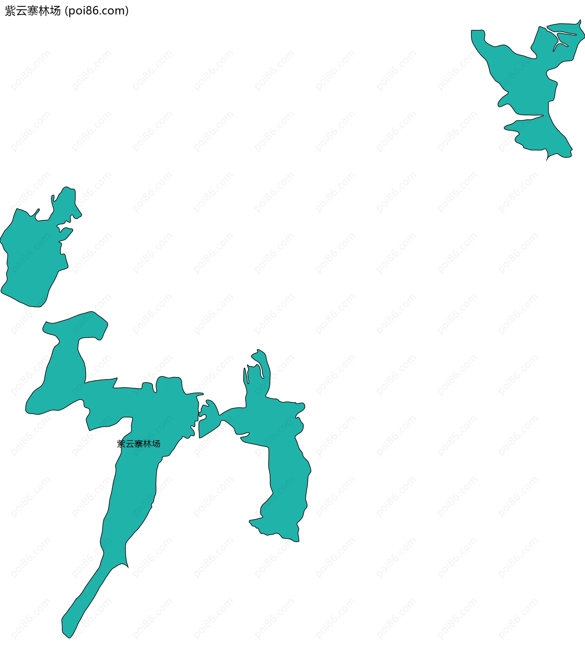 紫云寨林场边界地图