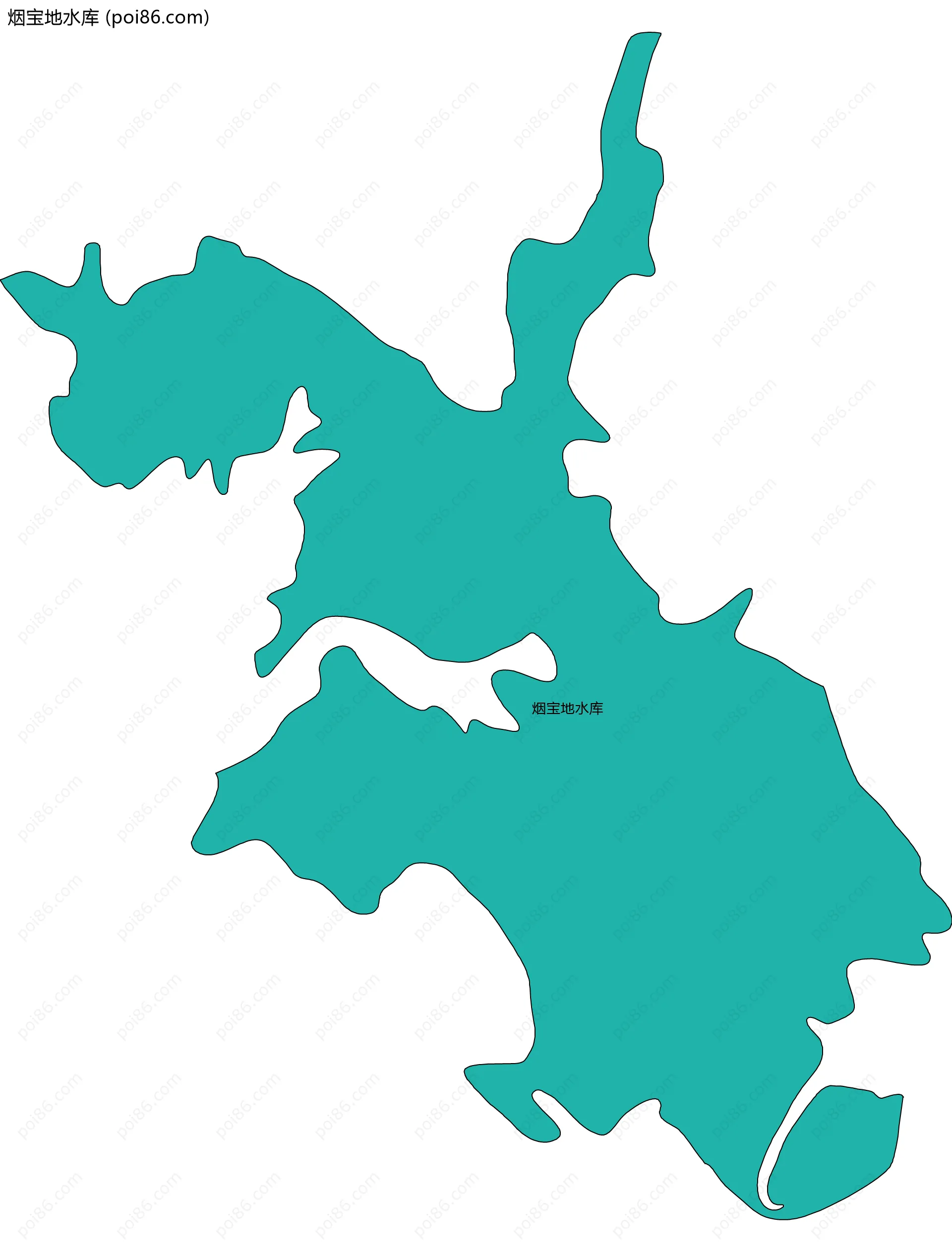 烟宝地水库边界地图