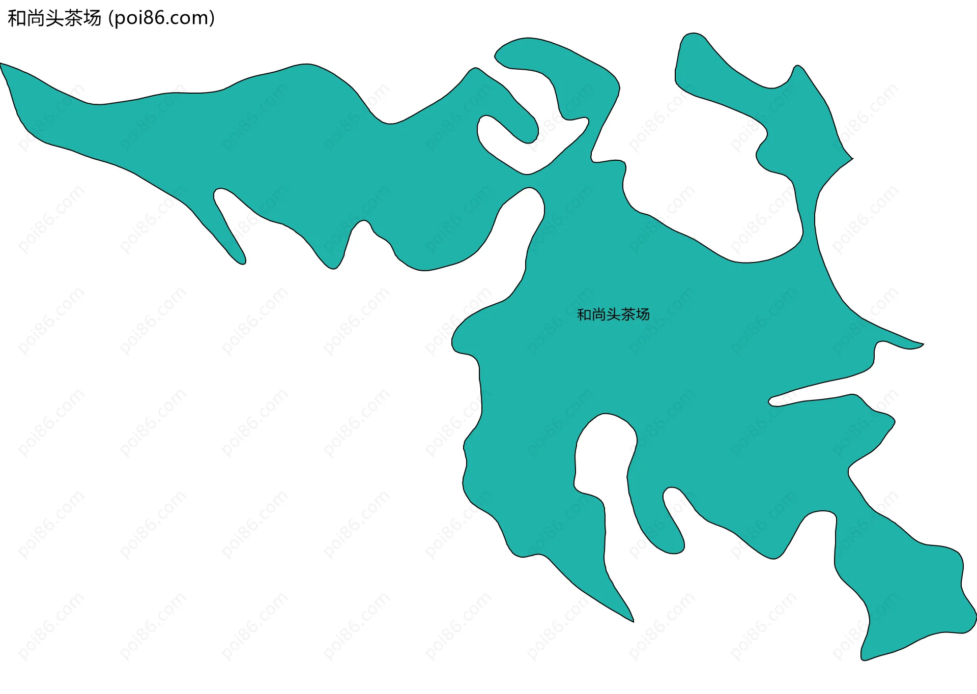 和尚头茶场边界地图