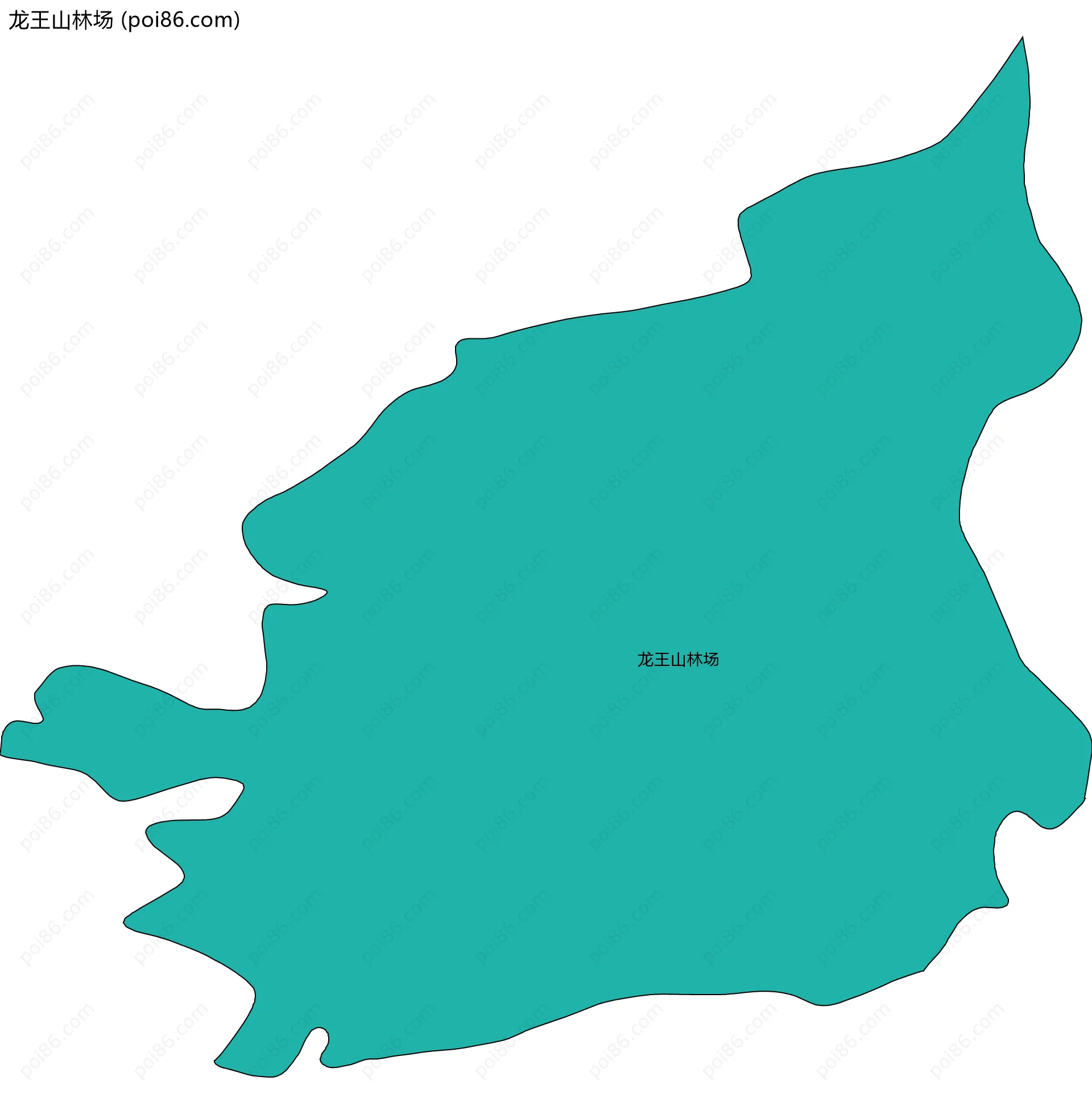 龙王山林场边界地图