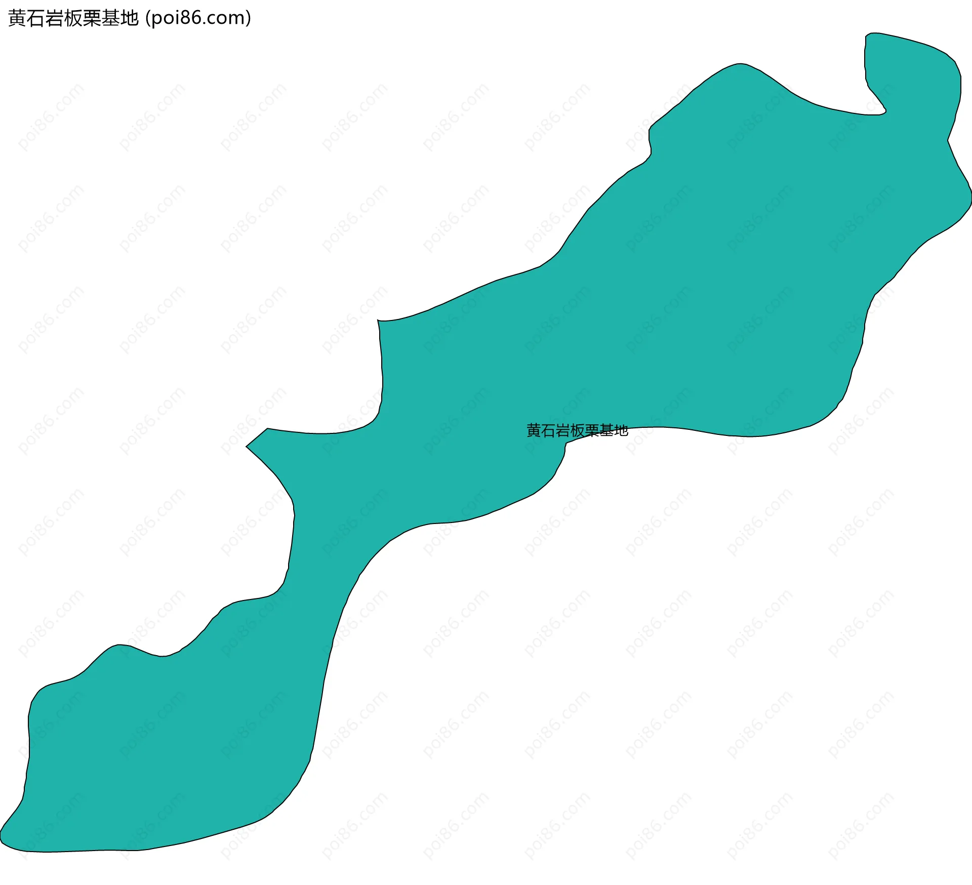 黄石岩板栗基地边界地图